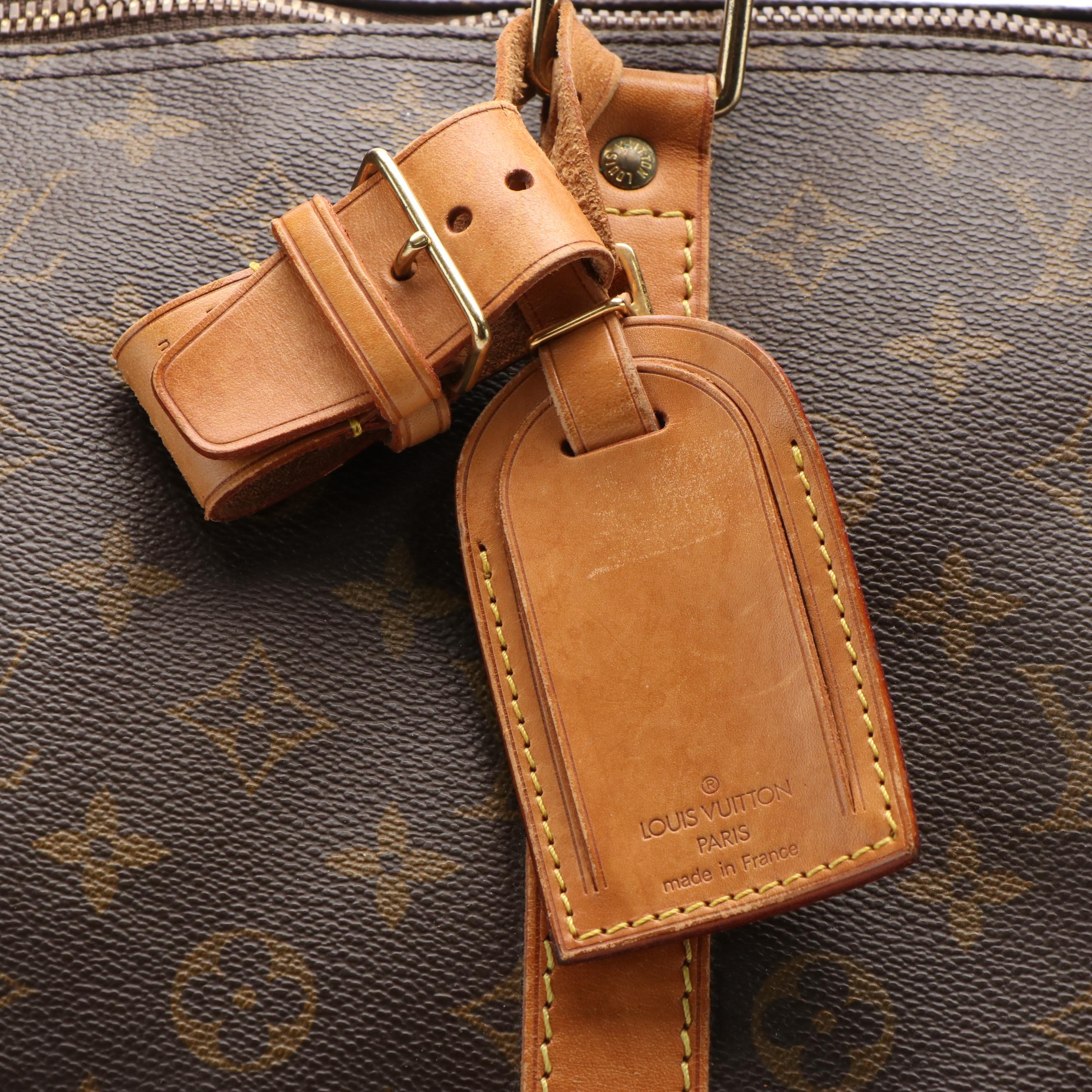 Louis Vuitton Keepall 55 Duffel Bag in Brown Monogram Canvas