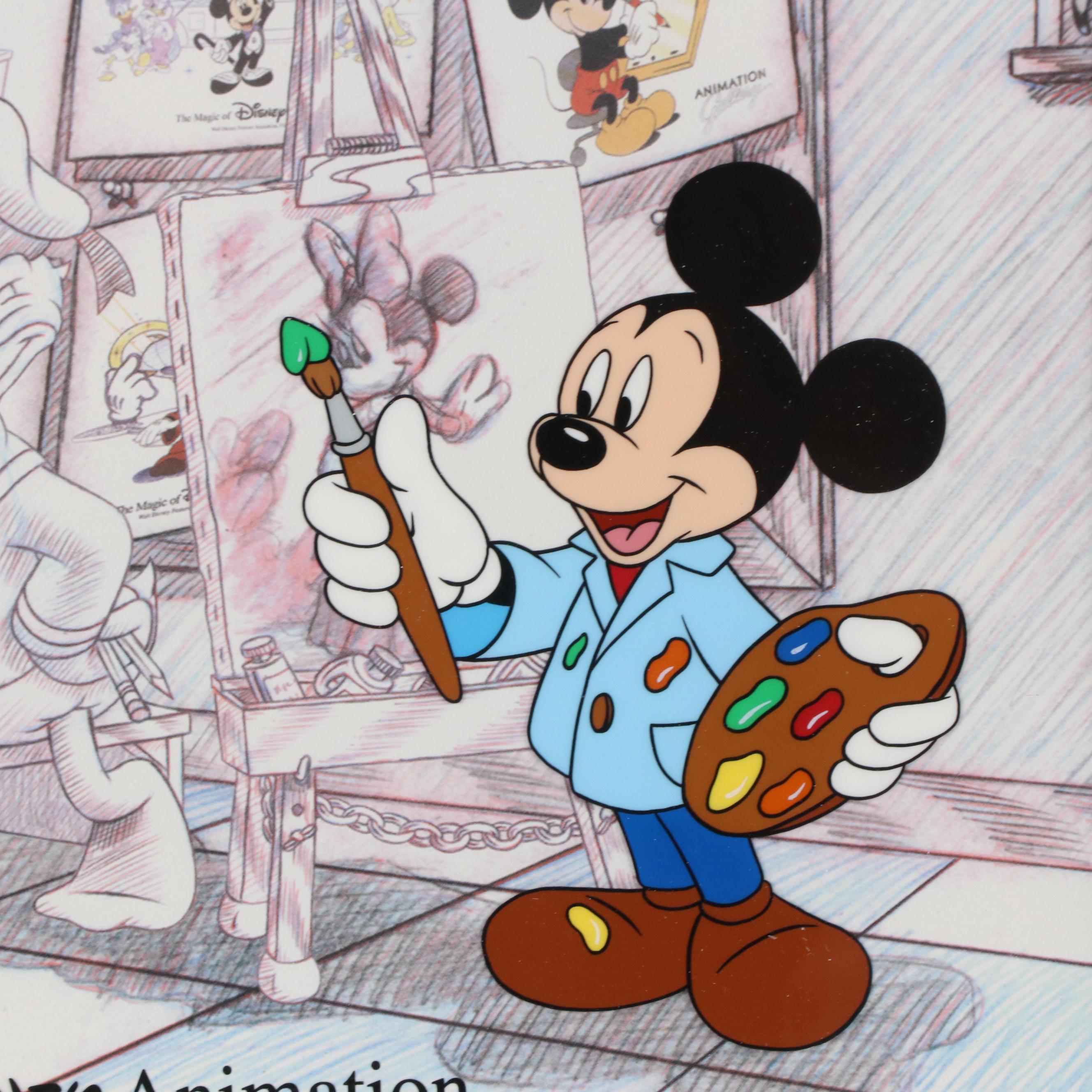 Disney Mickey Mouse Sericel "The Magic of Disney Animation," 2003