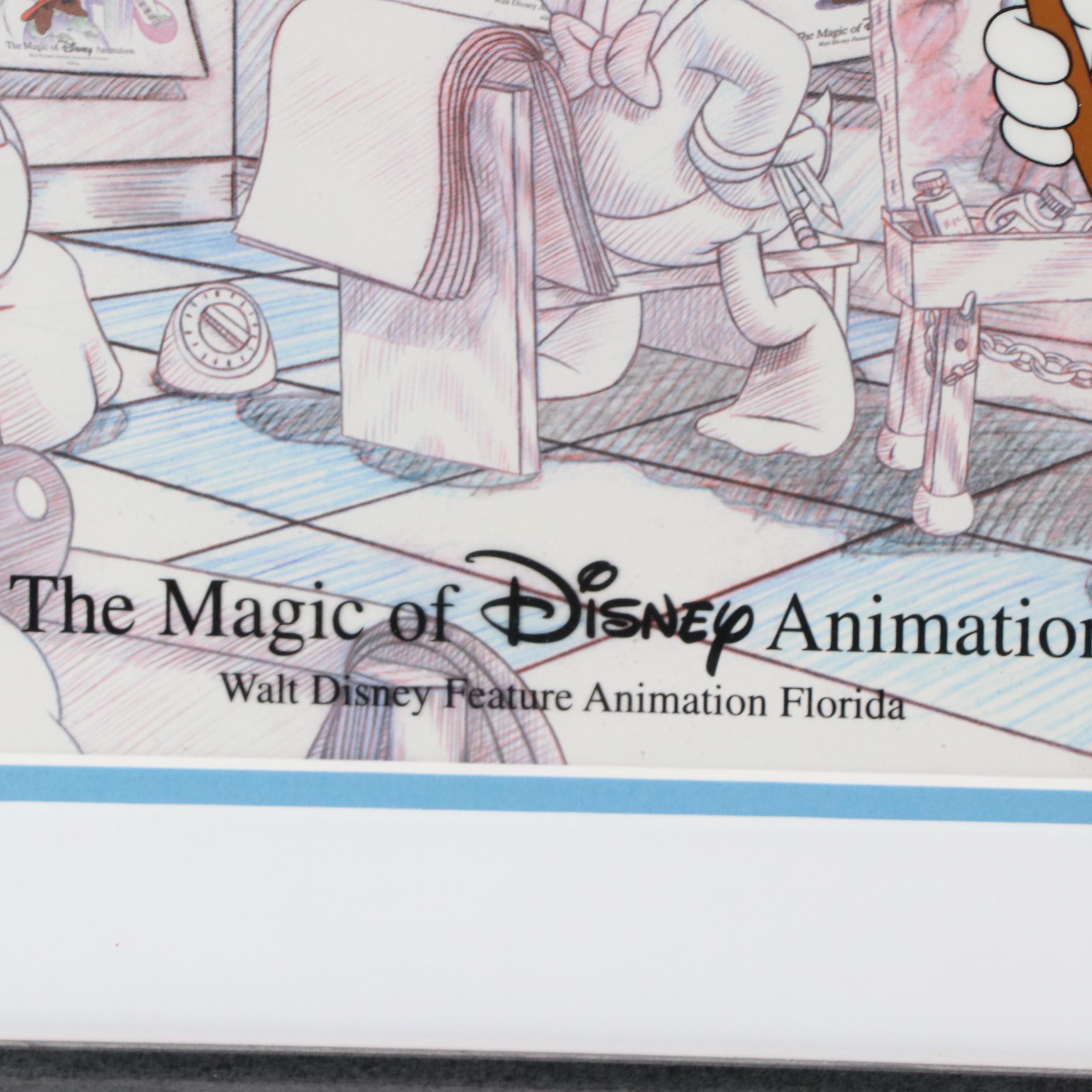 Disney Mickey Mouse Sericel "The Magic of Disney Animation," 2003