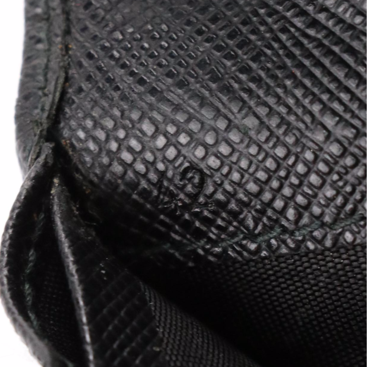 Prada Long Bifold Wallet in Black Saffiano Leather