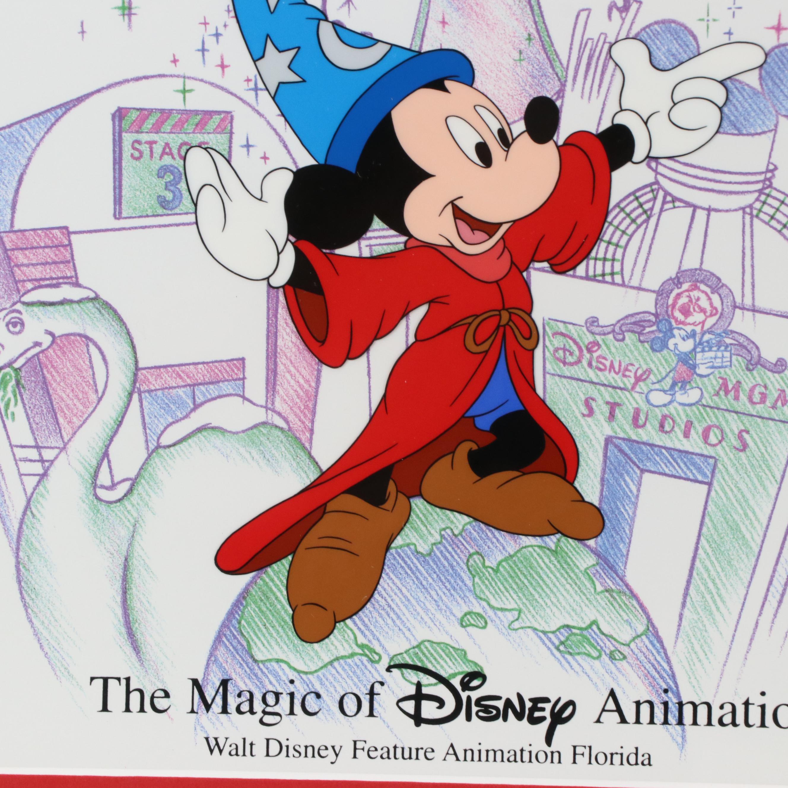 Disney Mickey Mouse Sericel "The Magic of Disney Animation," 1999–2000