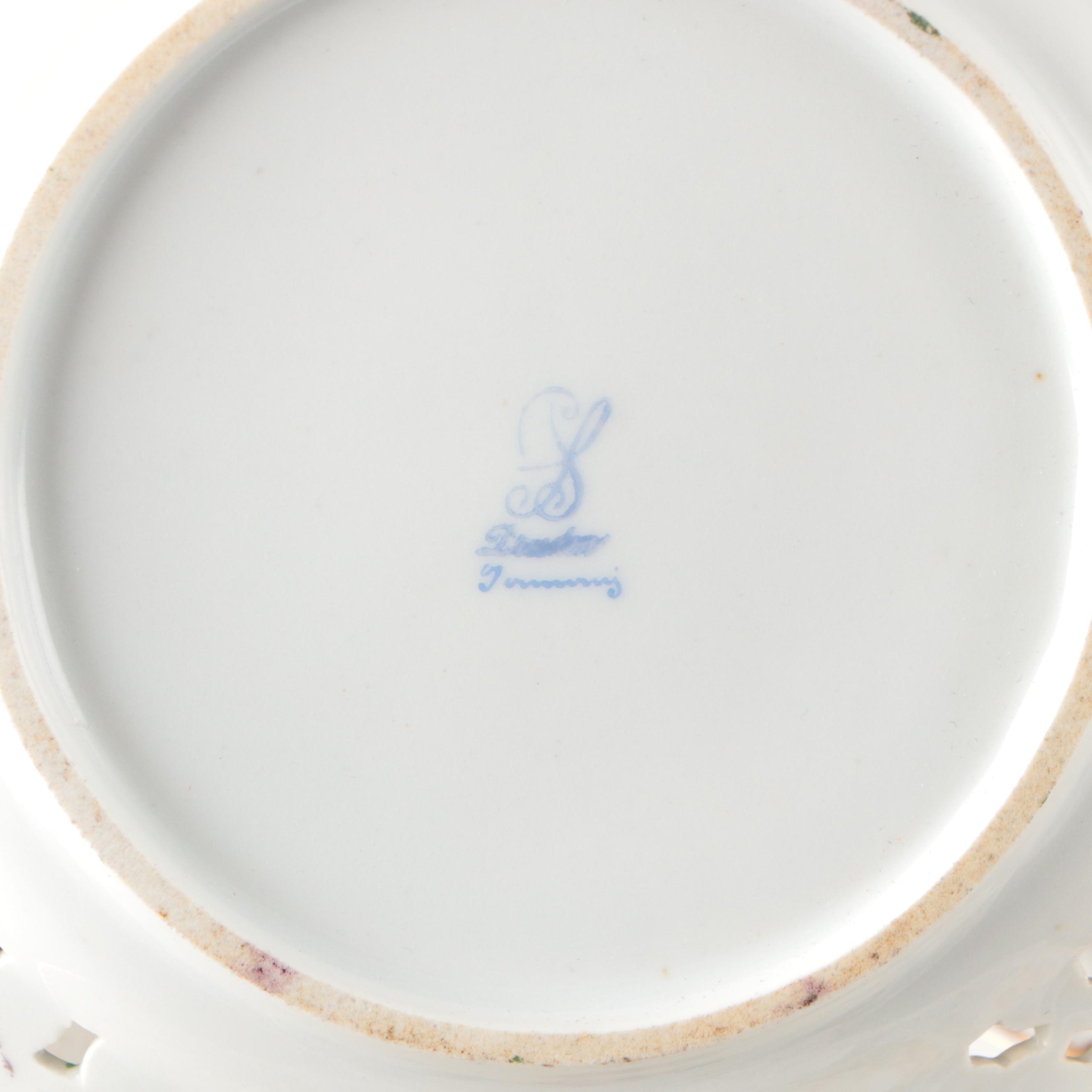 Schumann "Empress Dresden Flowers" and Other Dresden Porcelain Dinnerware