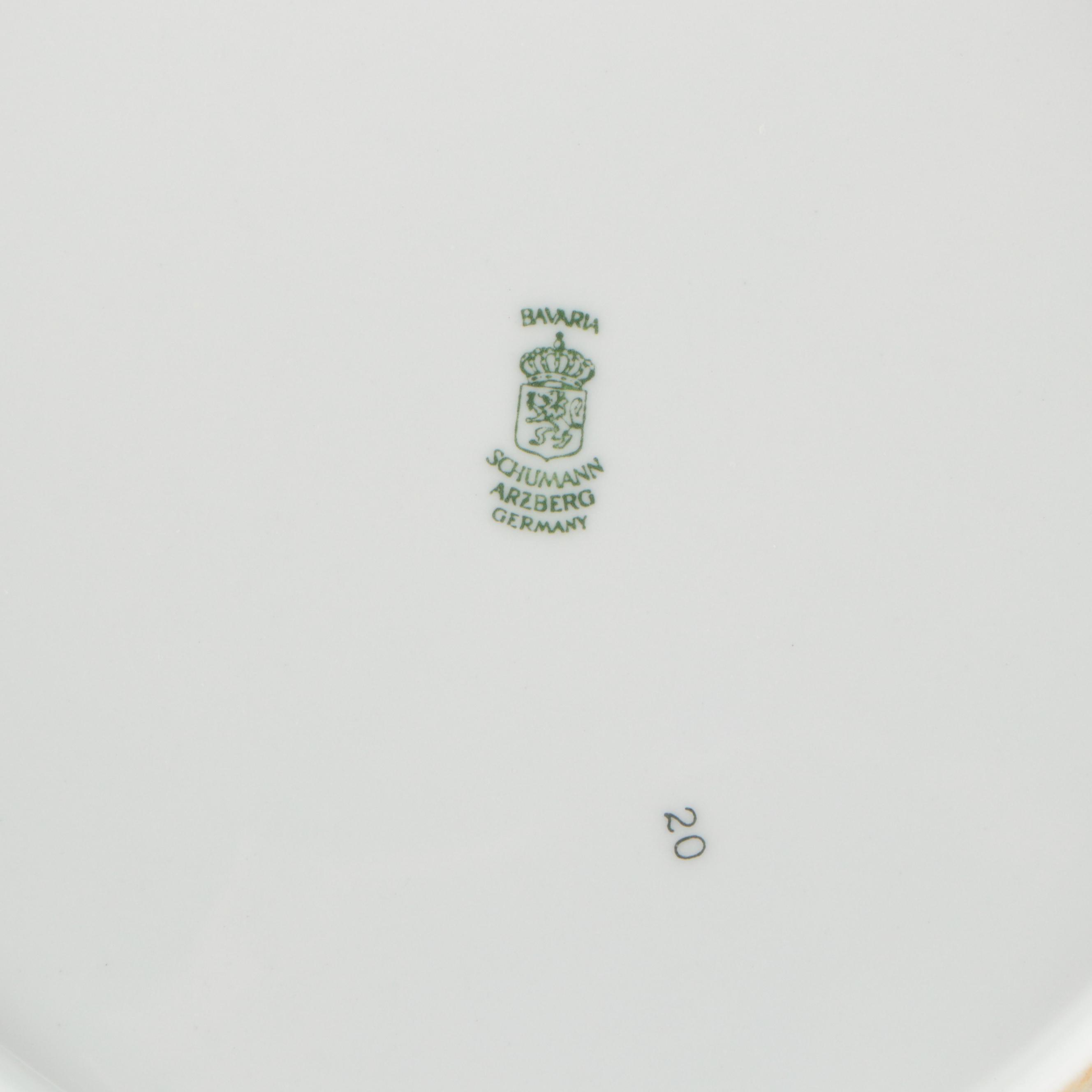 Schumann "Empress Dresden Flowers" and Other Dresden Porcelain Dinnerware