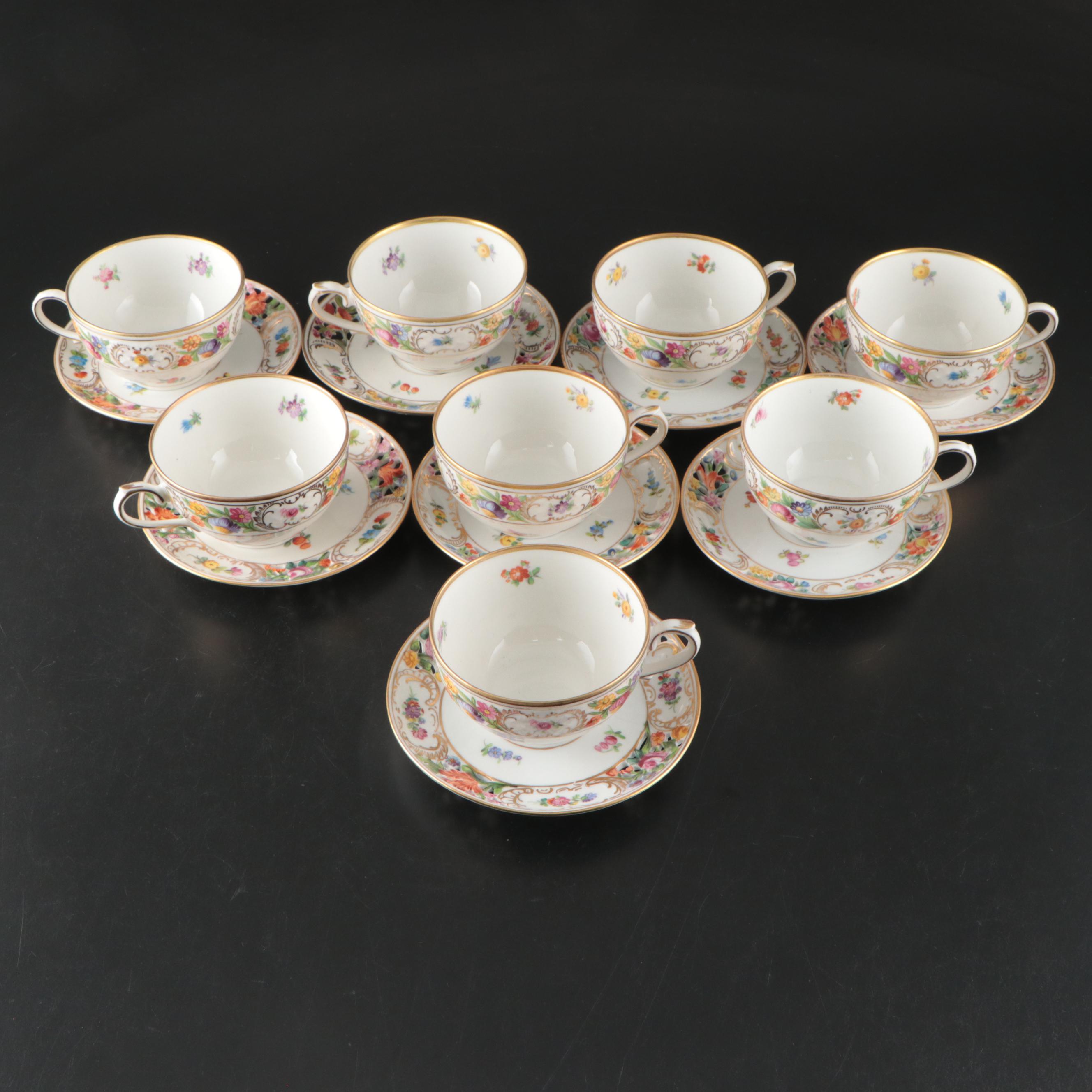 Schumann "Empress Dresden Flowers" and Other Dresden Porcelain Dinnerware