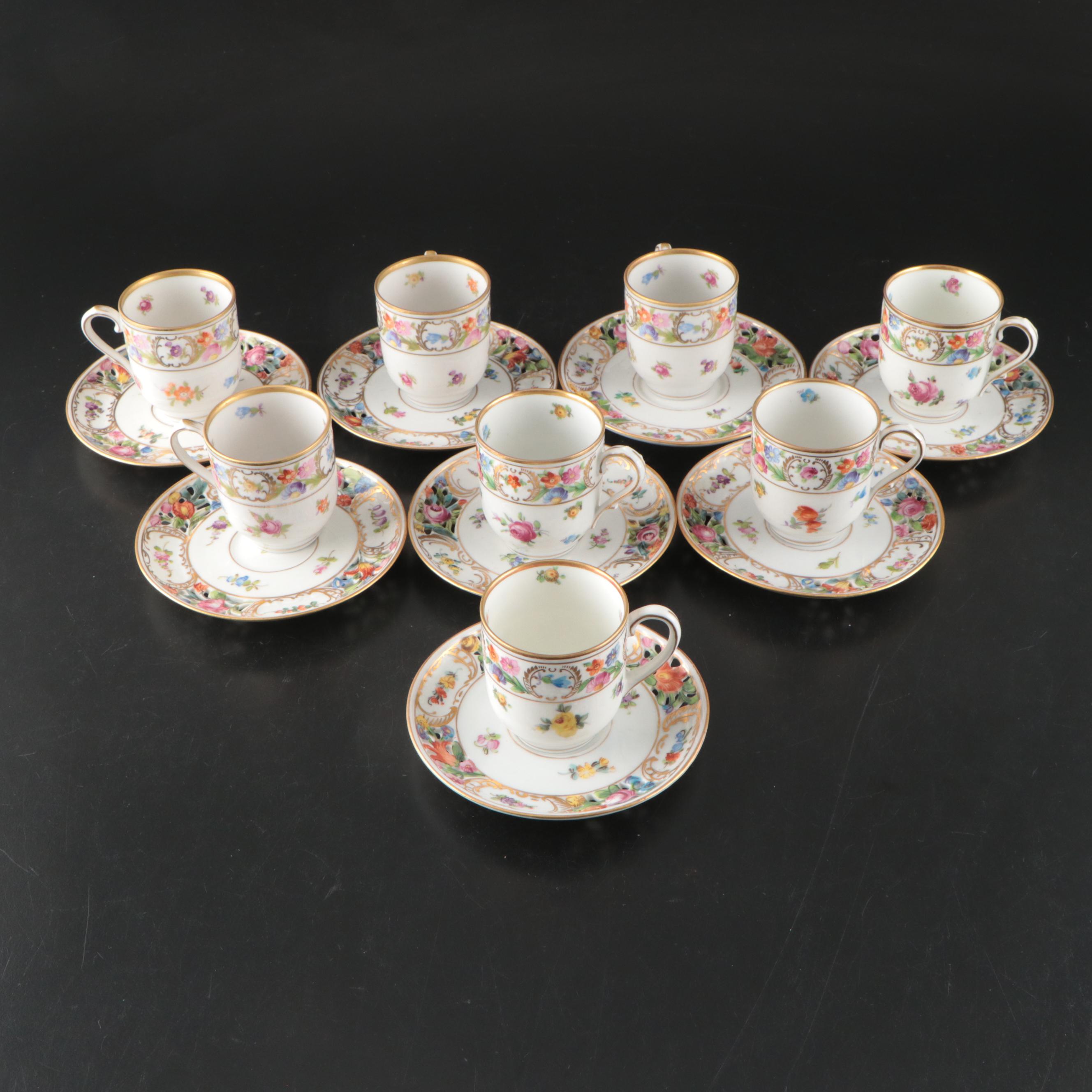 Schumann "Empress Dresden Flowers" and Other Dresden Porcelain Dinnerware