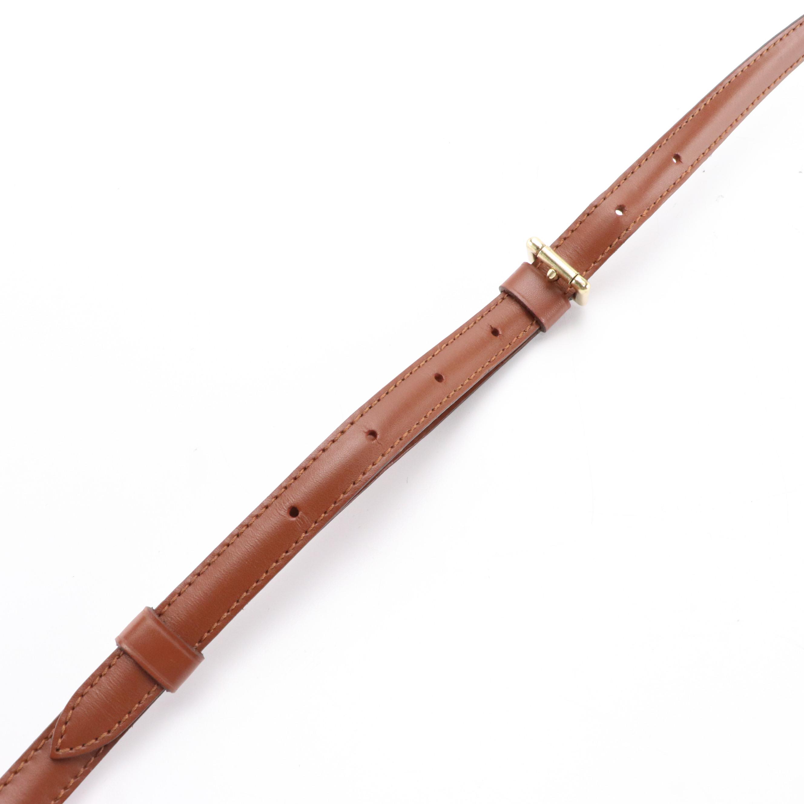 Louis Vuitton Adjustable Replacement Strap in Dark Brown Leather