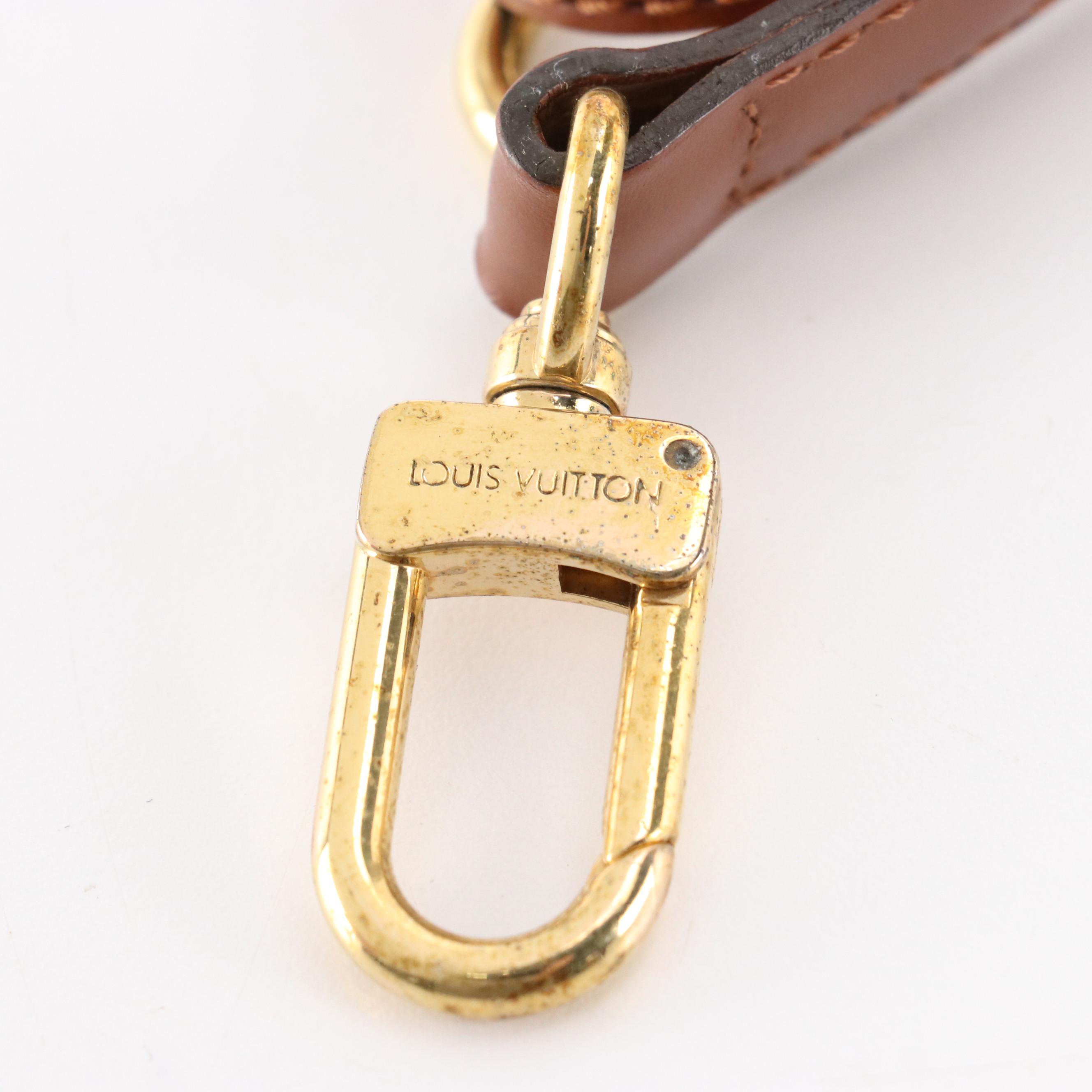 Louis Vuitton Adjustable Replacement Strap in Dark Brown Leather