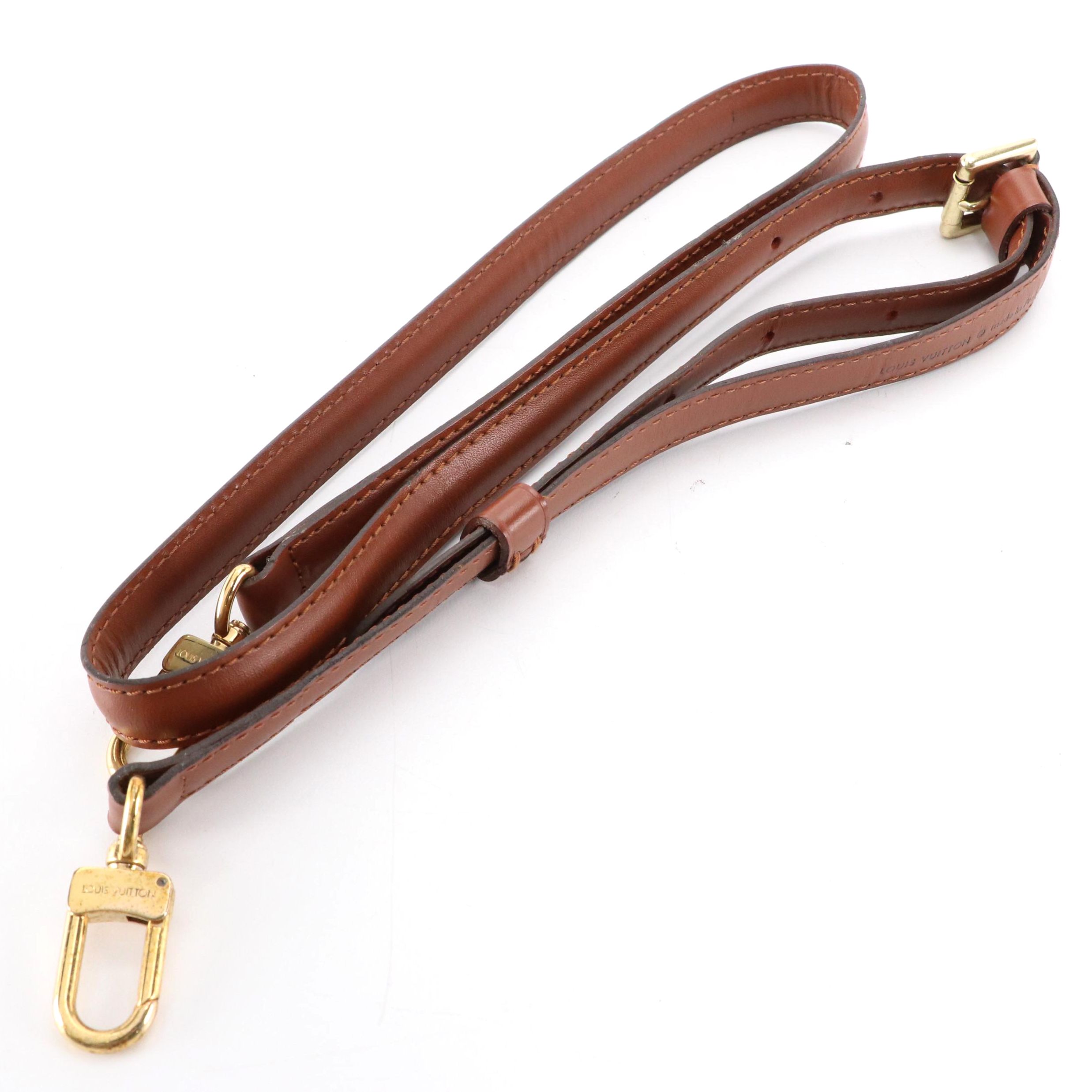 Louis Vuitton Adjustable Replacement Strap in Dark Brown Leather