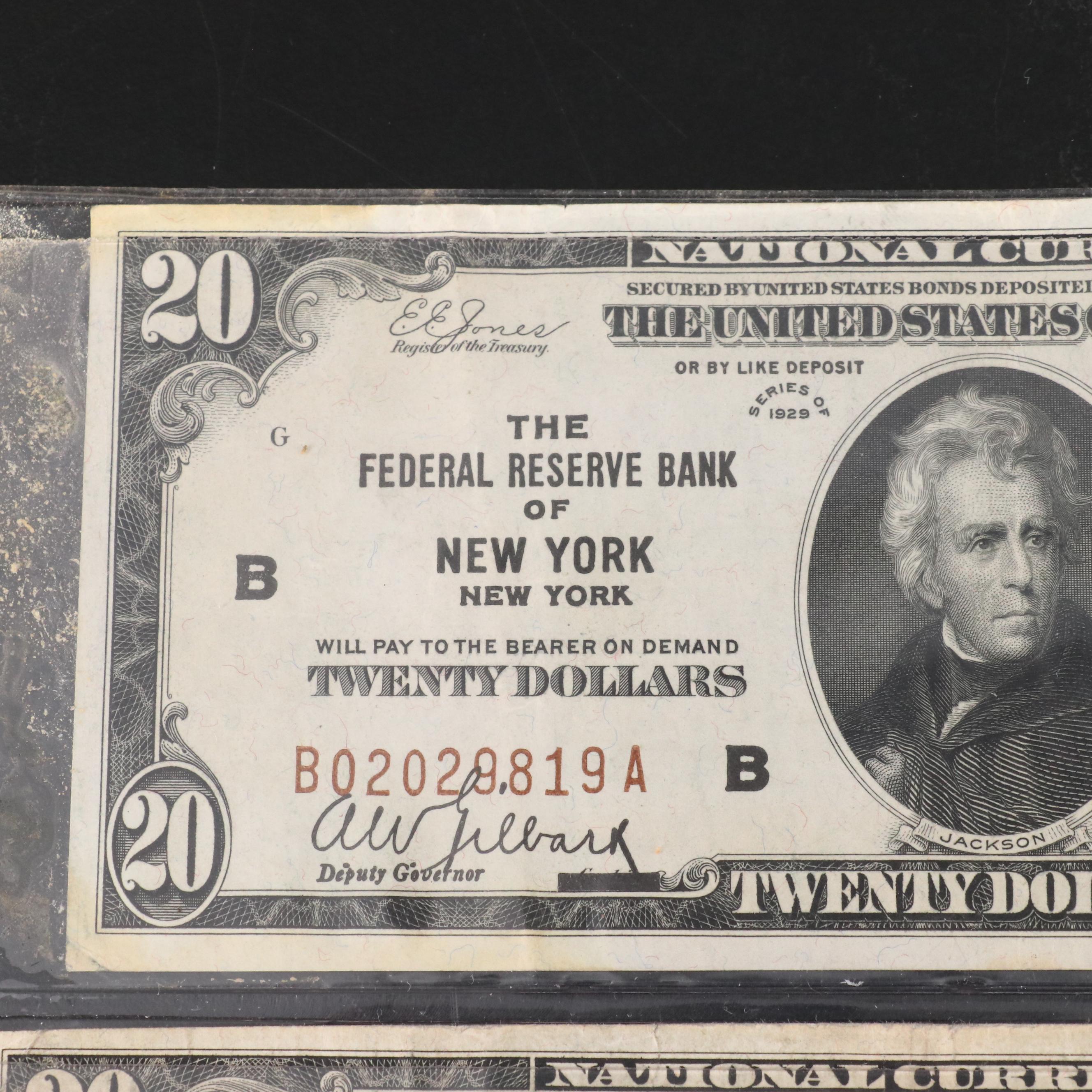 Seventeen Pieces of Vintage U.S. Currency