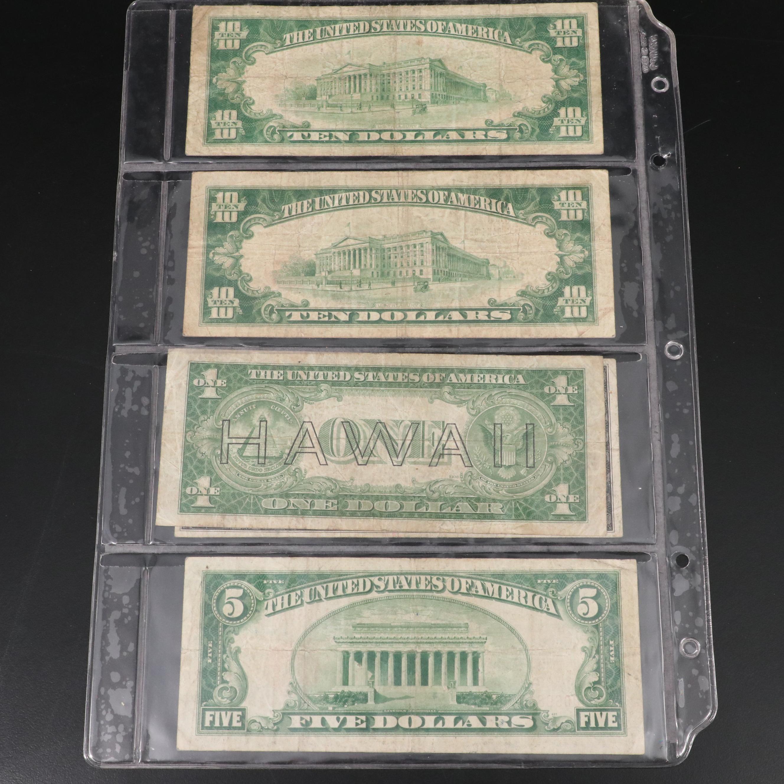 Seventeen Pieces of Vintage U.S. Currency