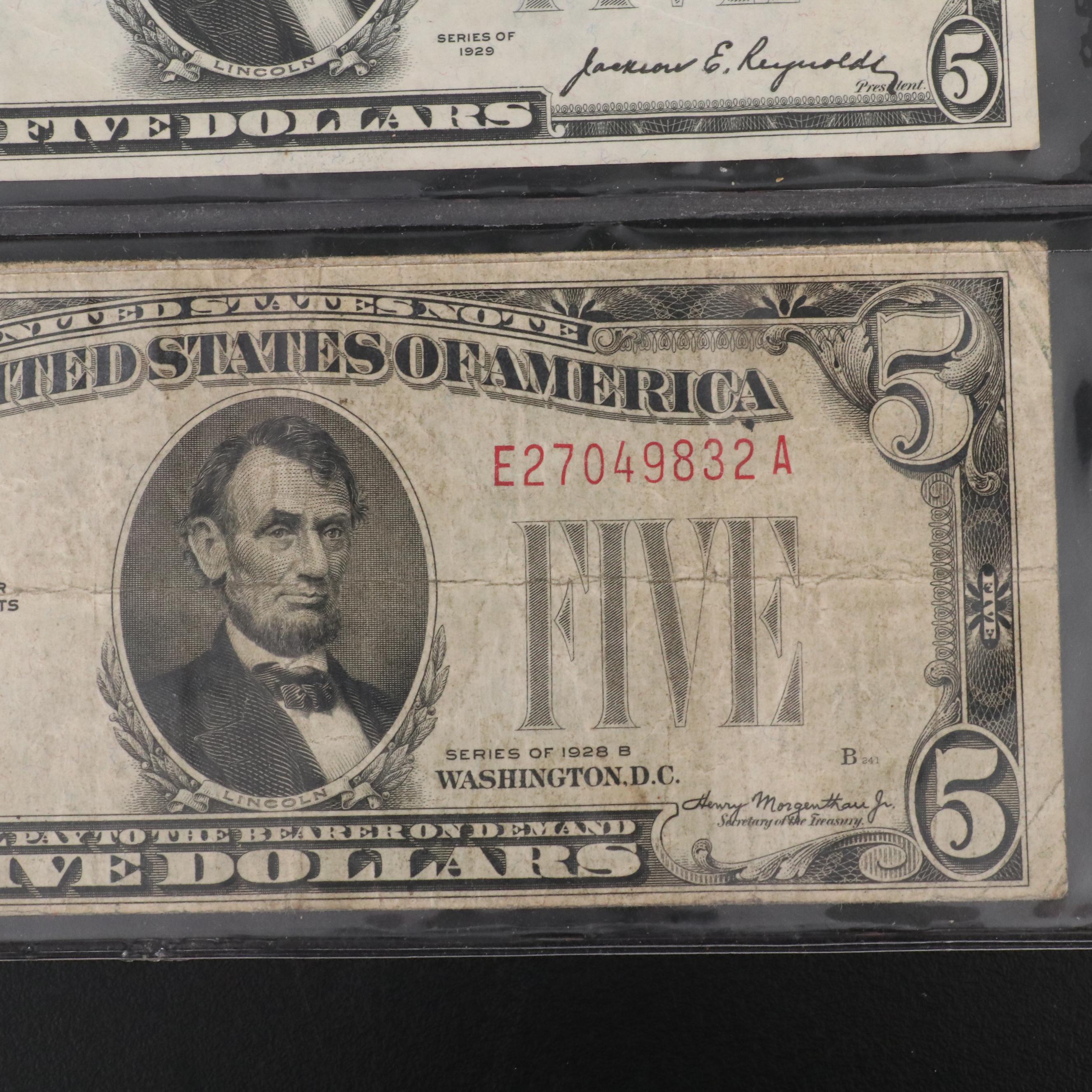 Seventeen Pieces of Vintage U.S. Currency