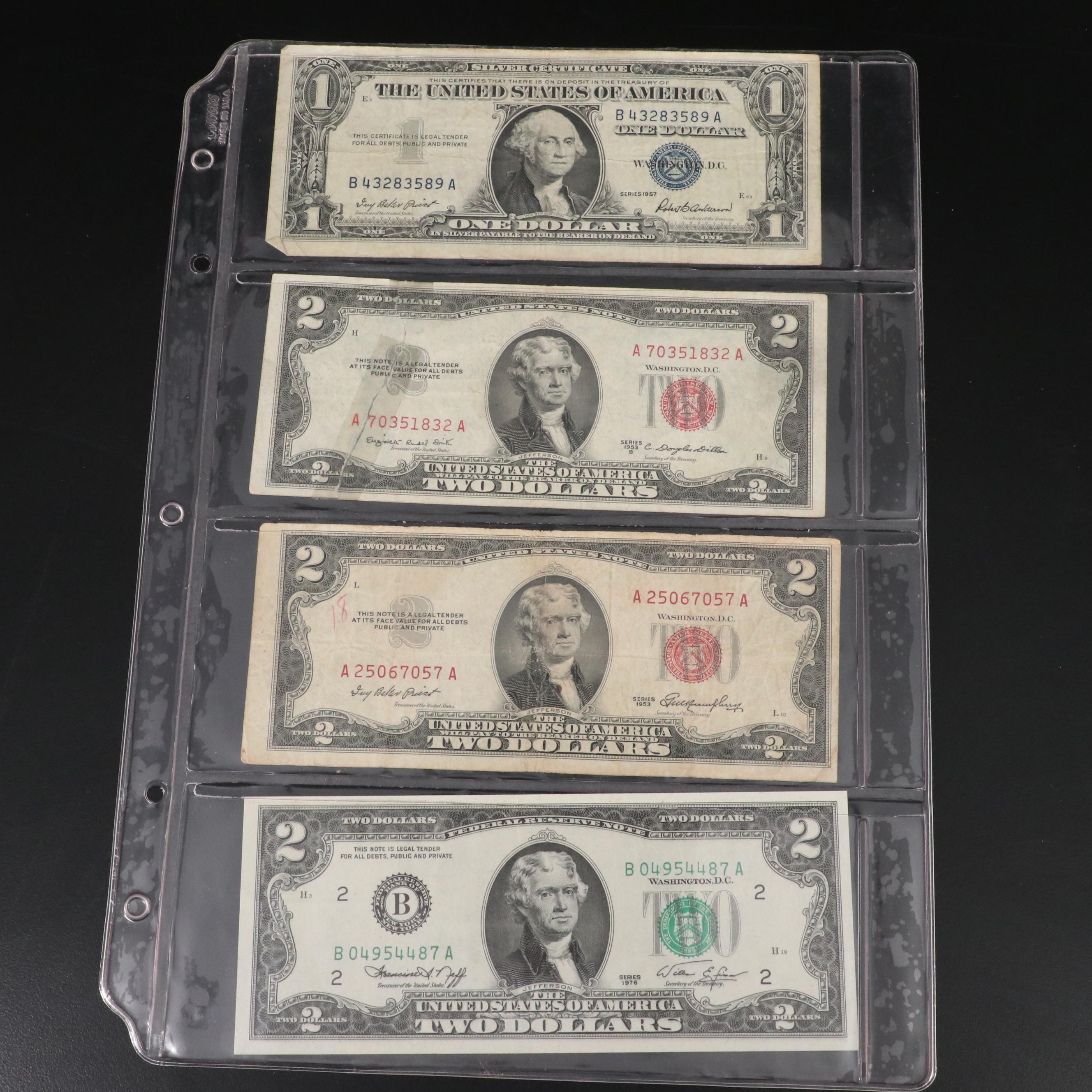 Seventeen Pieces of Vintage U.S. Currency