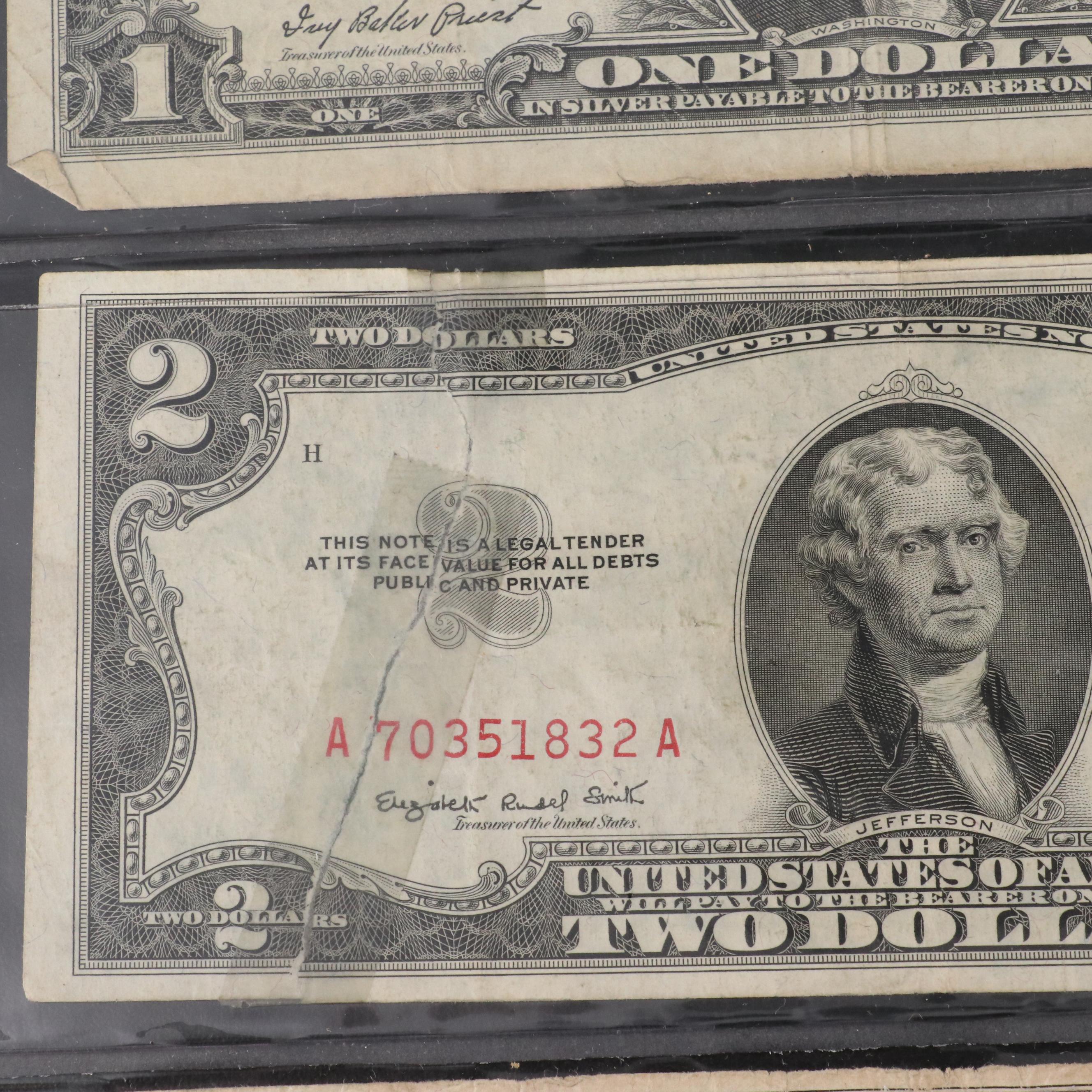 Seventeen Pieces of Vintage U.S. Currency