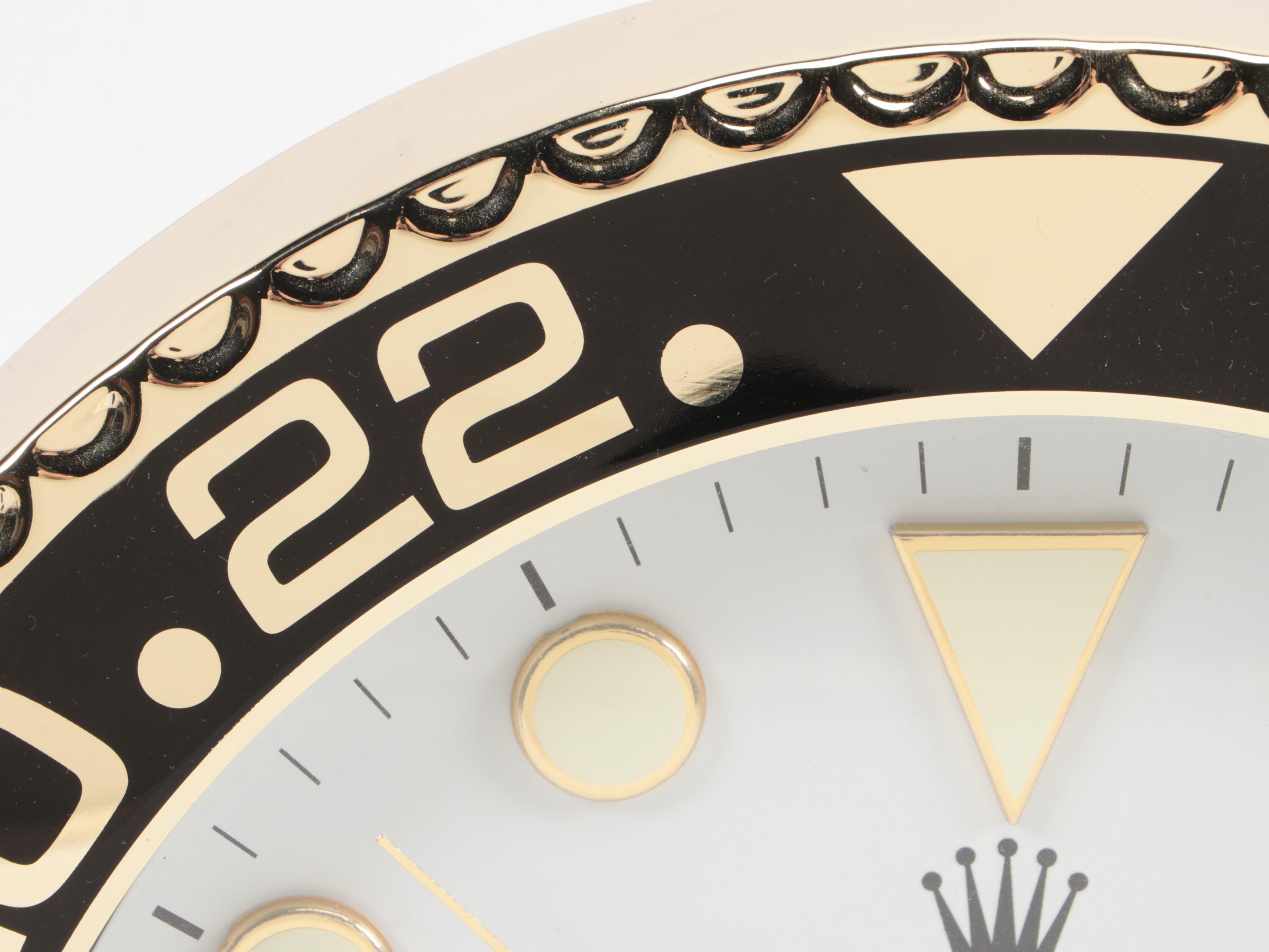 Rolex "GMT-Master II" Oyster Perpetual Date Dealer Display Wall Clock