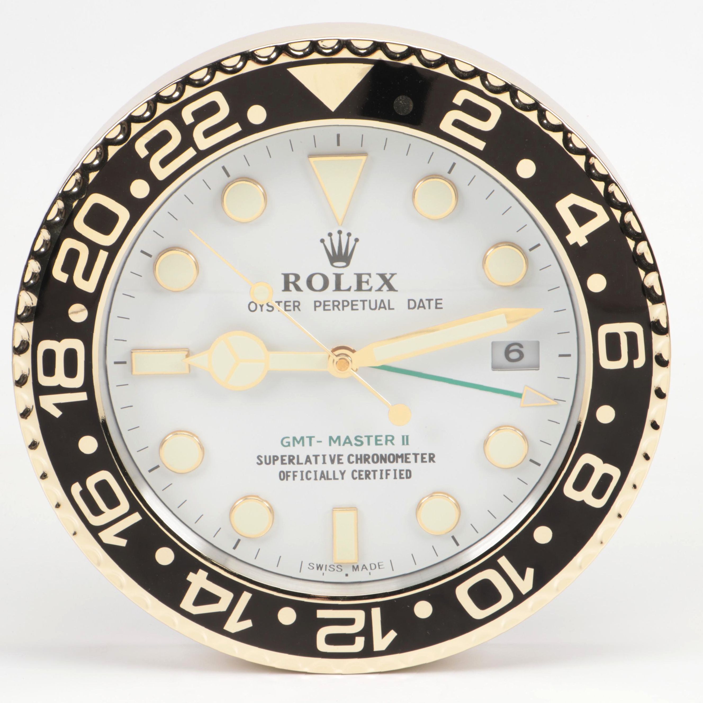Rolex "GMT-Master II" Oyster Perpetual Date Dealer Display Wall Clock