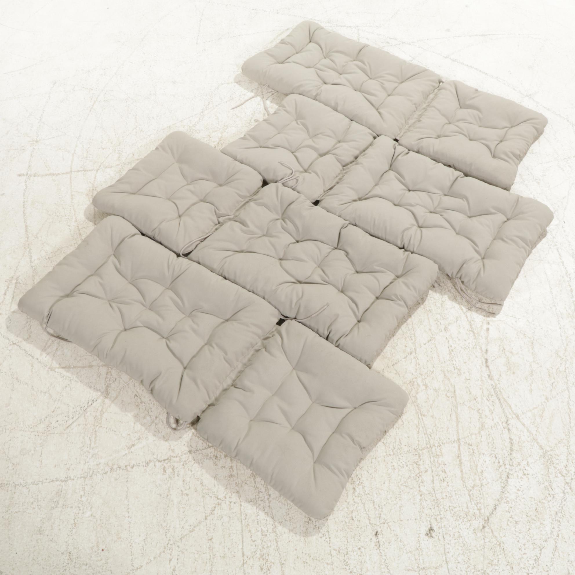 IKEA Nammaro Acacia Wood Patio Table and Four Folding Chairs