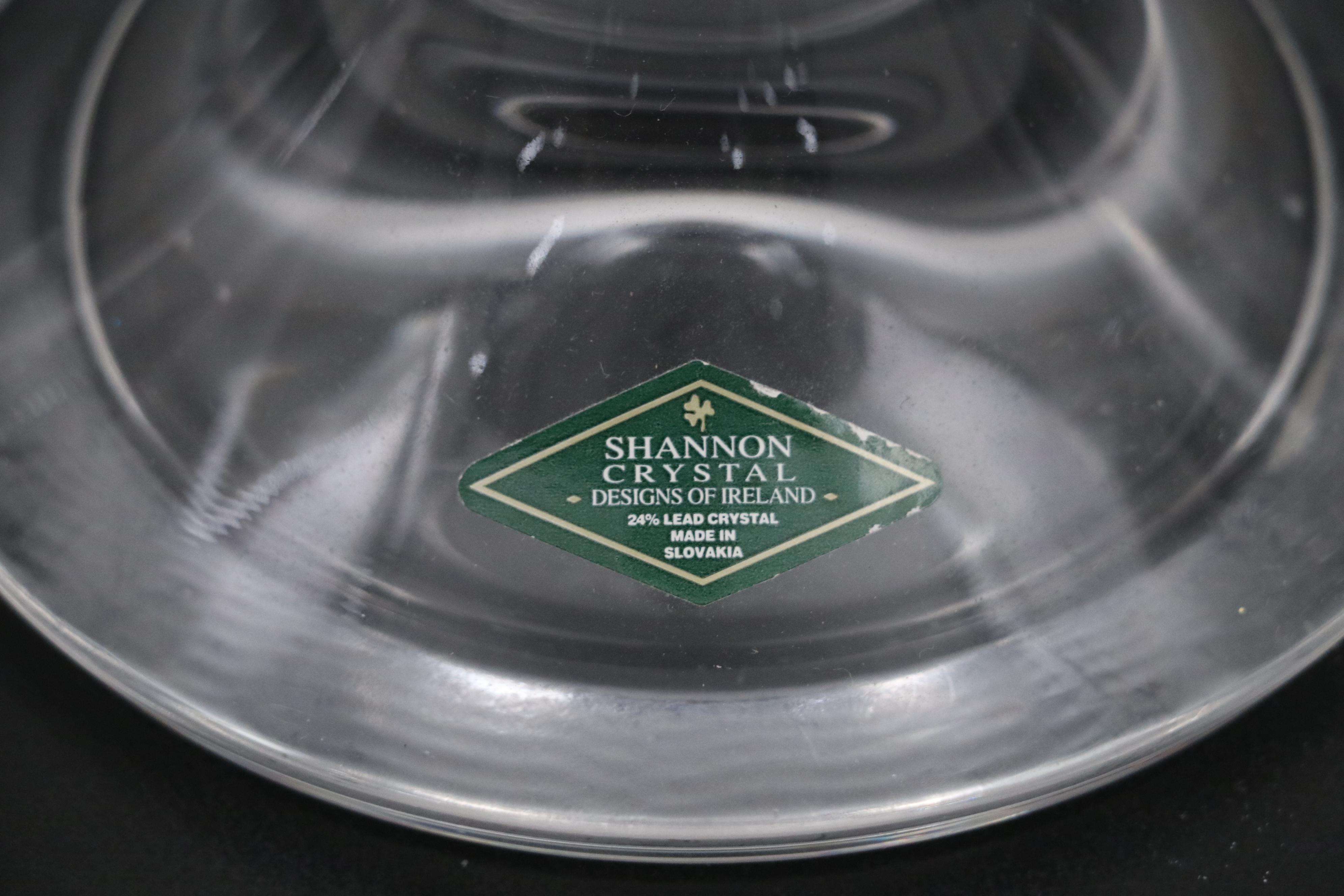 Waterford "Glandore" and Shannon Crystal Candlesticks with Other Vase