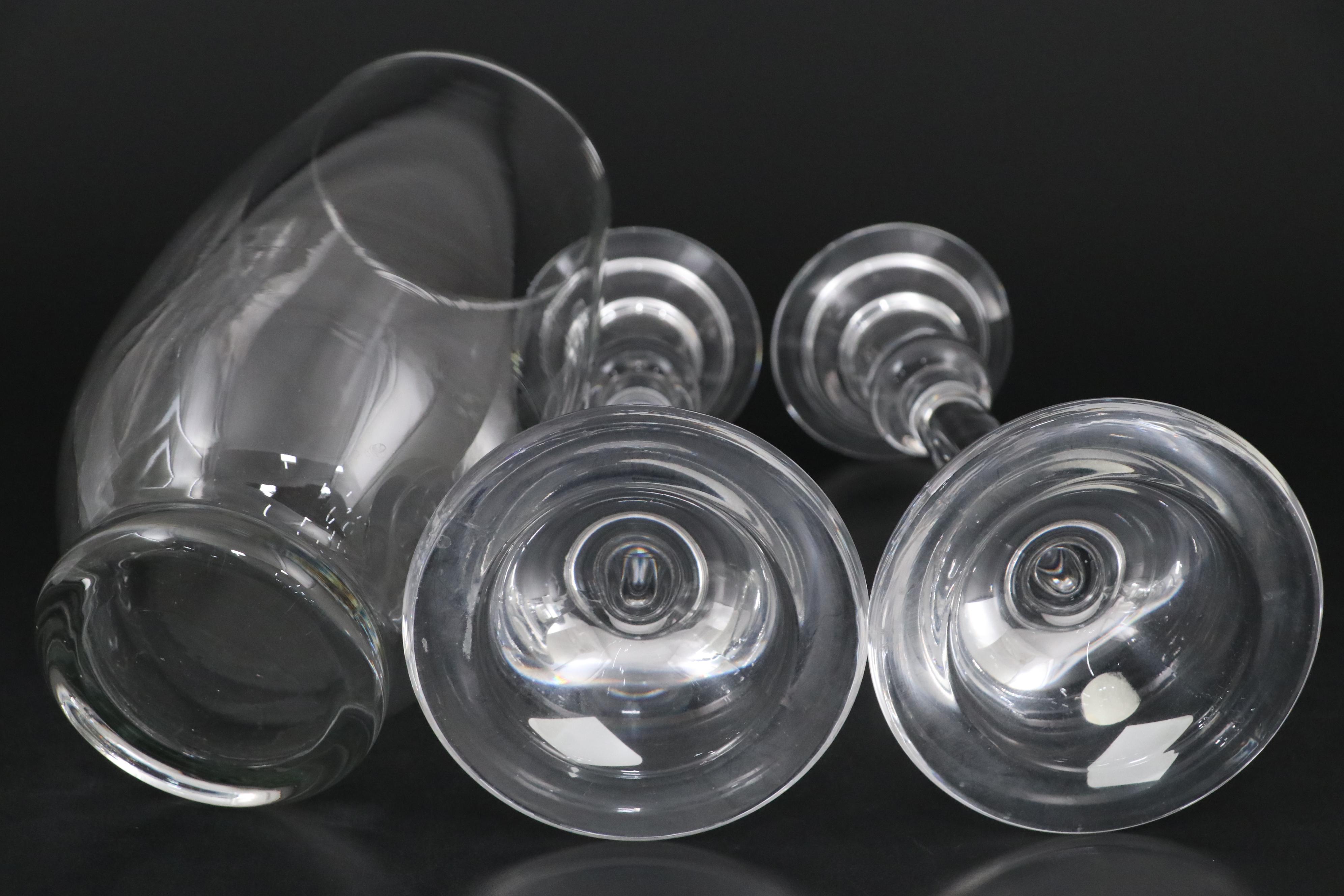 Waterford "Glandore" and Shannon Crystal Candlesticks with Other Vase