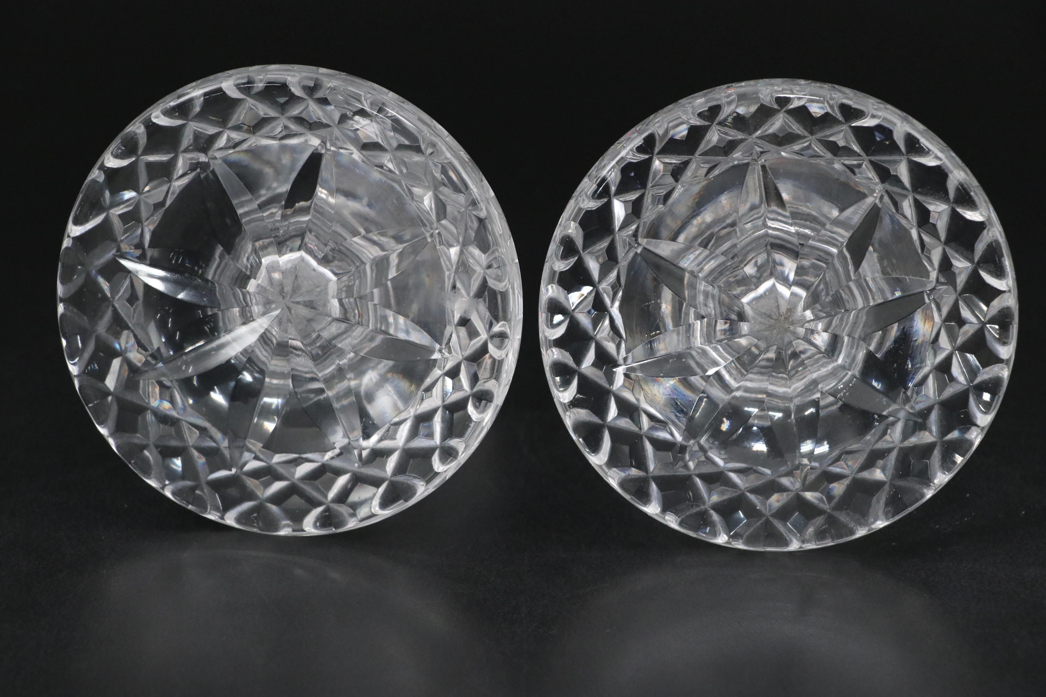 Waterford "Glandore" and Shannon Crystal Candlesticks with Other Vase