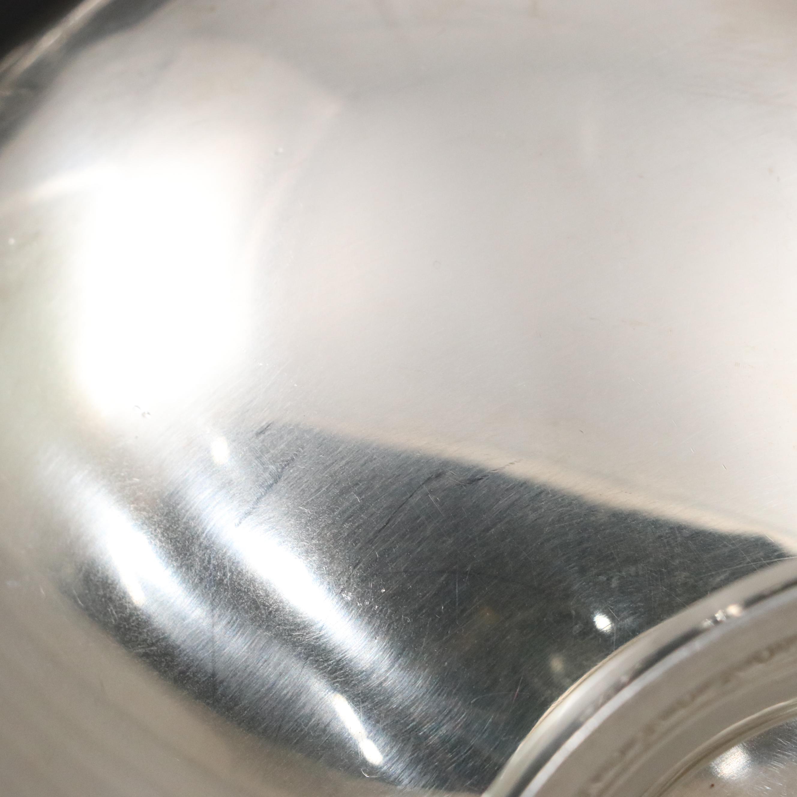 Gorham "Shamrock" Sterling Silver Tea Service with Barbour Silver Plate Tray