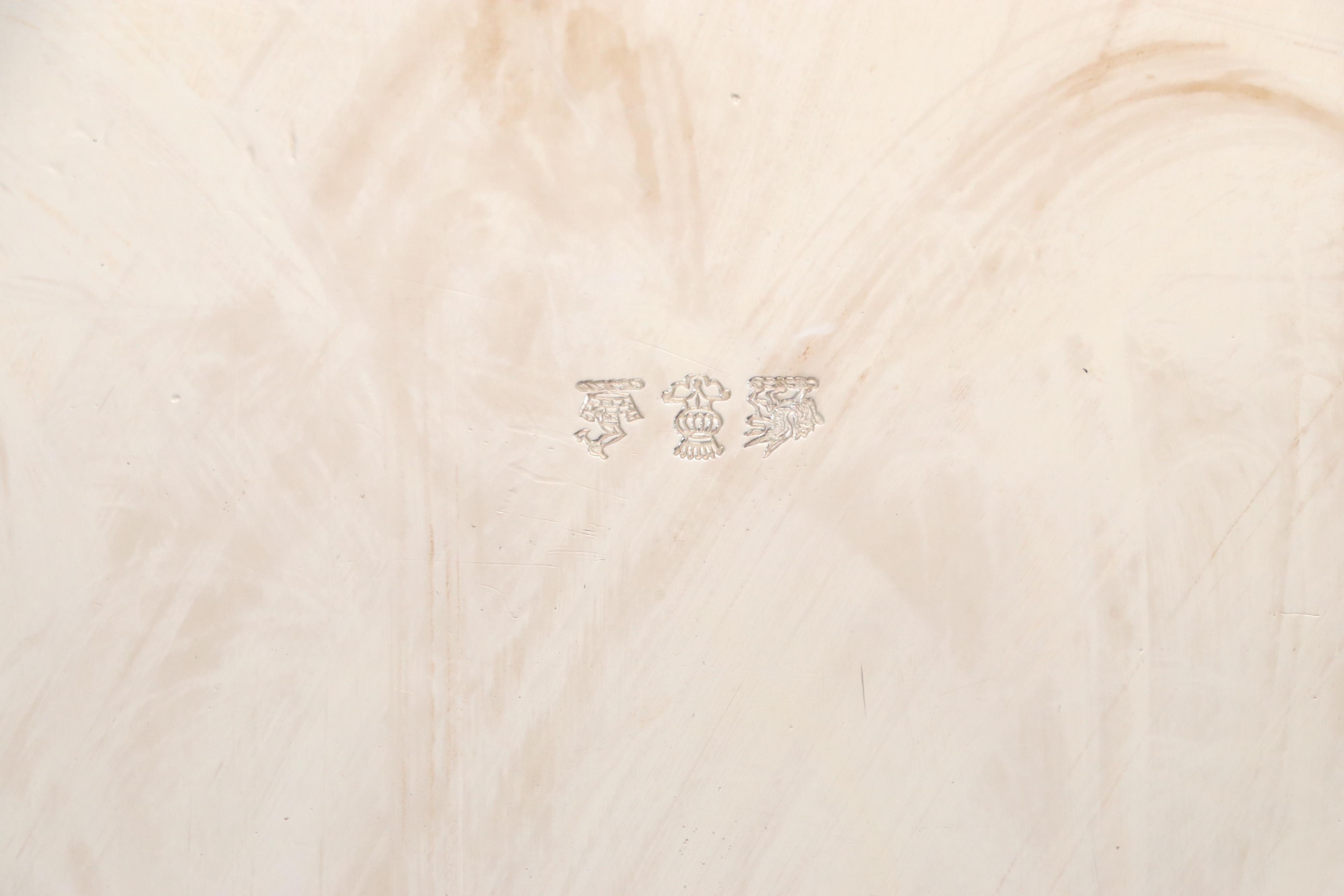 Gorham "Shamrock" Sterling Silver Tea Service with Barbour Silver Plate Tray