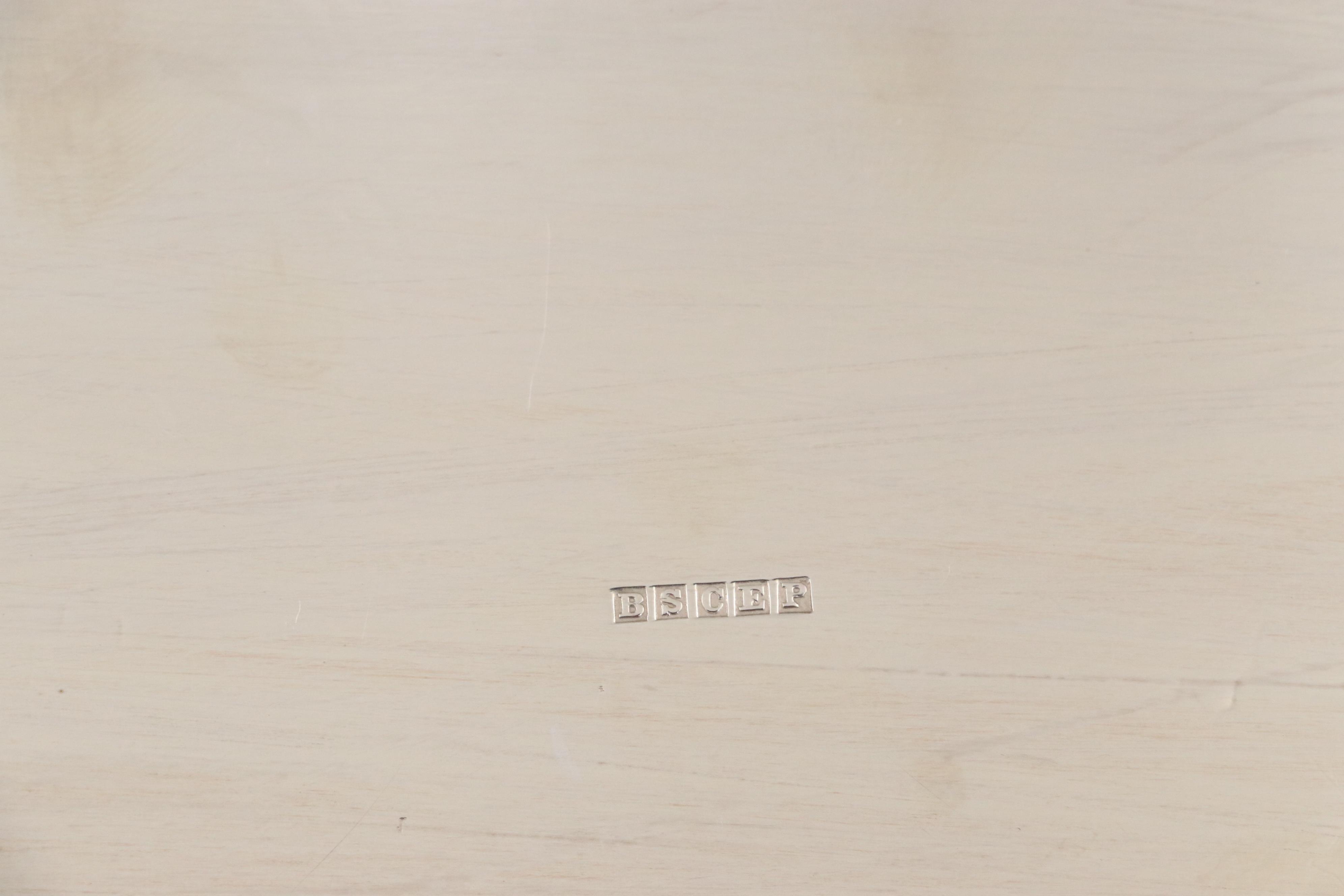 Gorham "Shamrock" Sterling Silver Tea Service with Barbour Silver Plate Tray