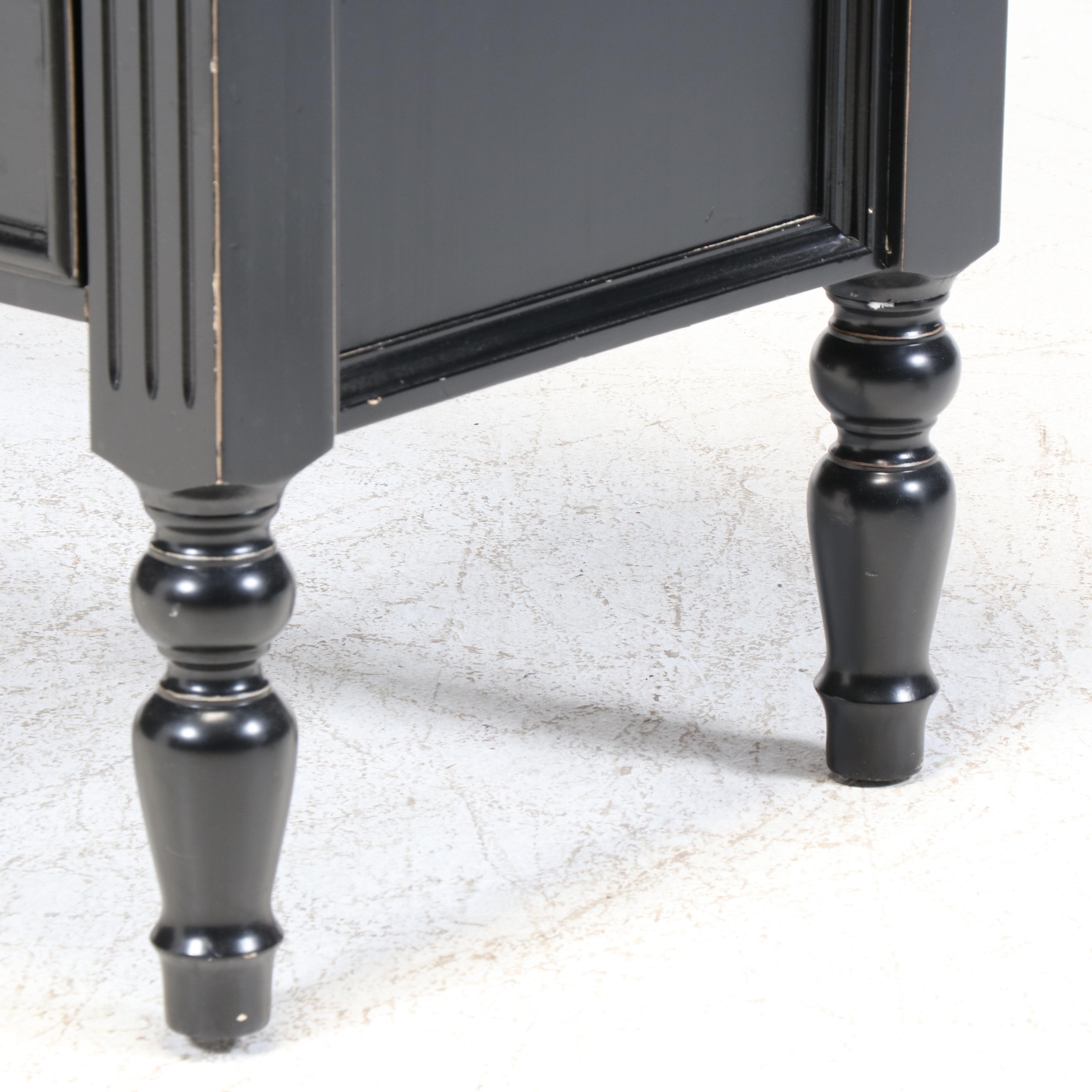 Ballard Designs Black Wooden Computer Desk