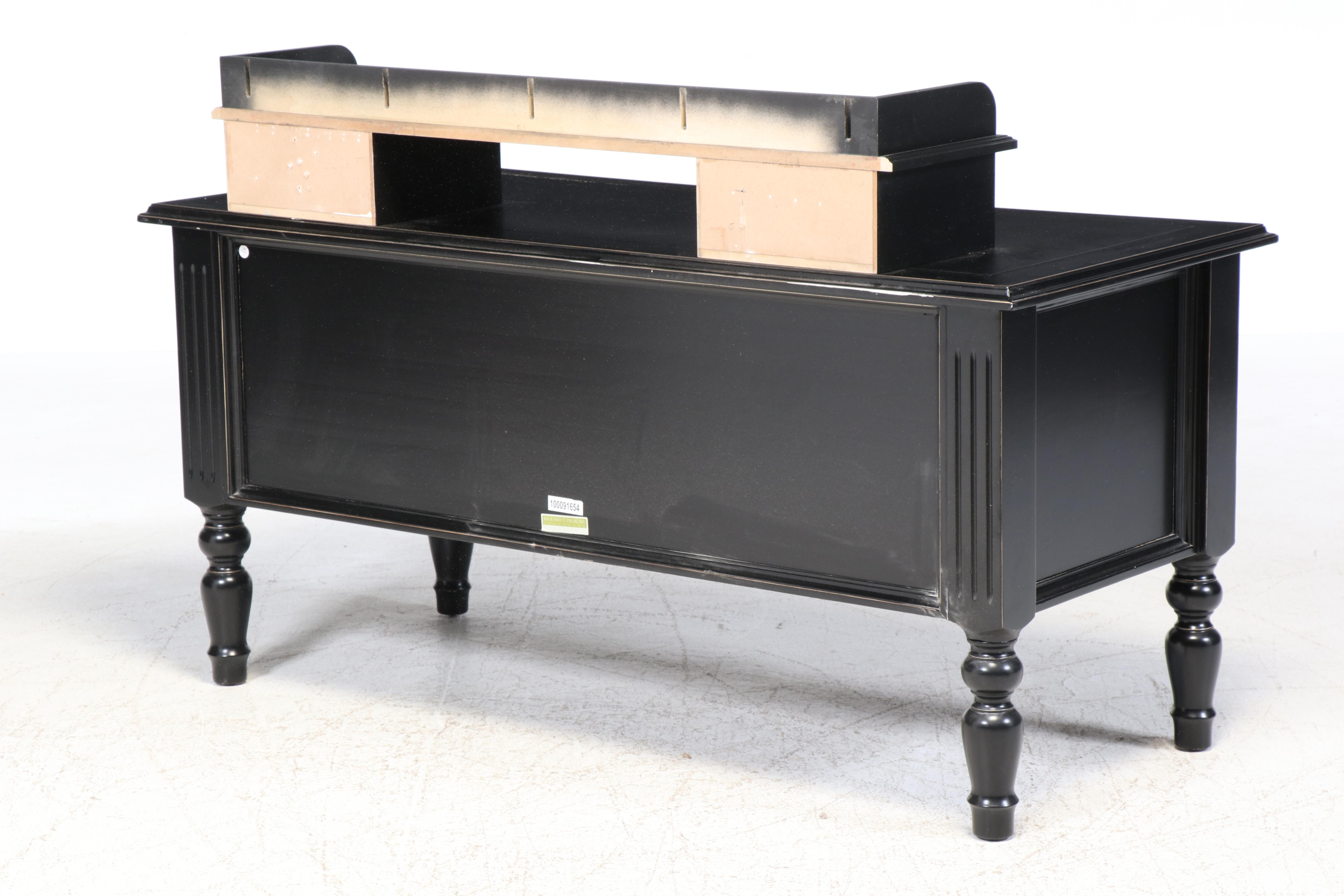 Ballard Designs Black Wooden Computer Desk