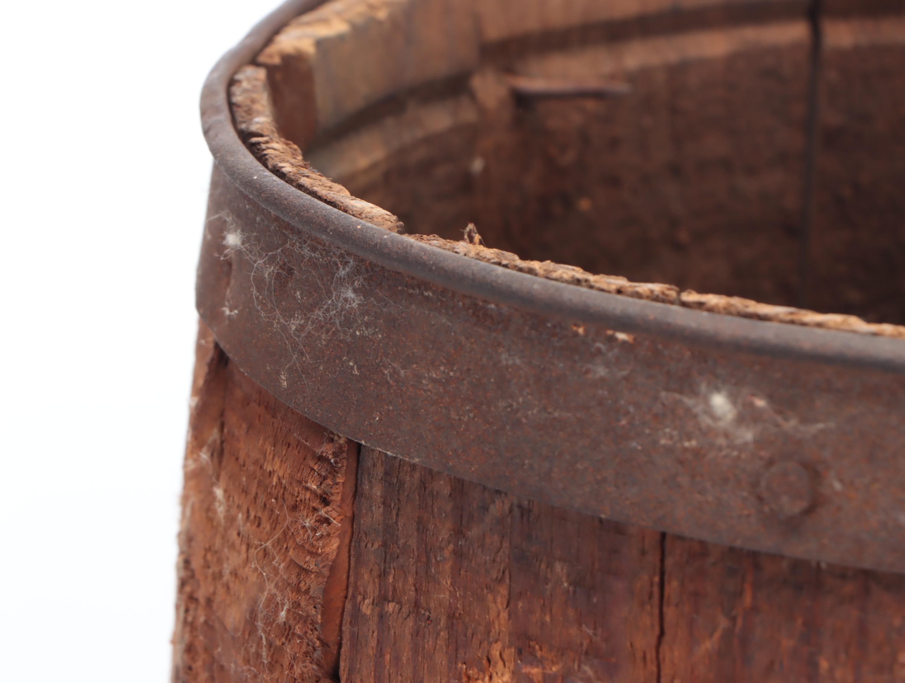 Metal-Banded Oak Stave Barrels
