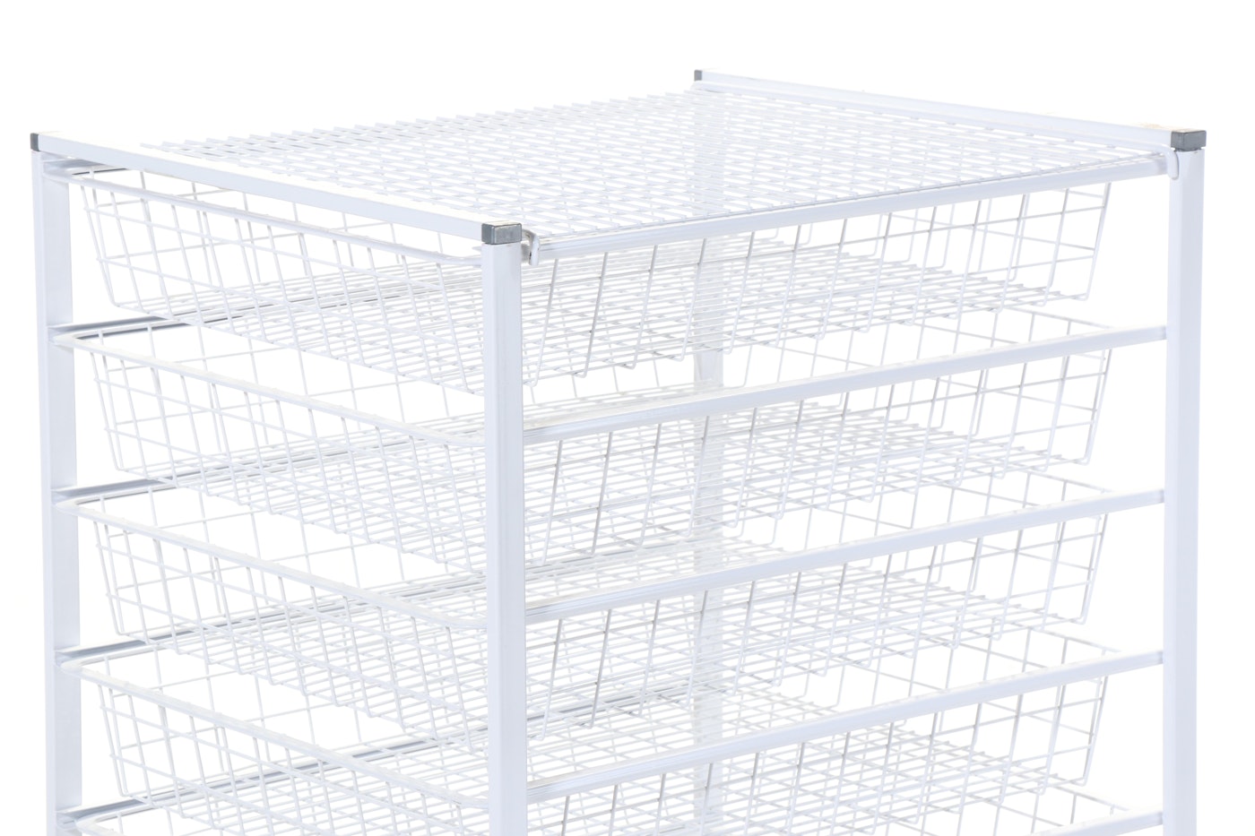 Lee Rowan White Metal Wire Organizer Rack | Everything But The House
