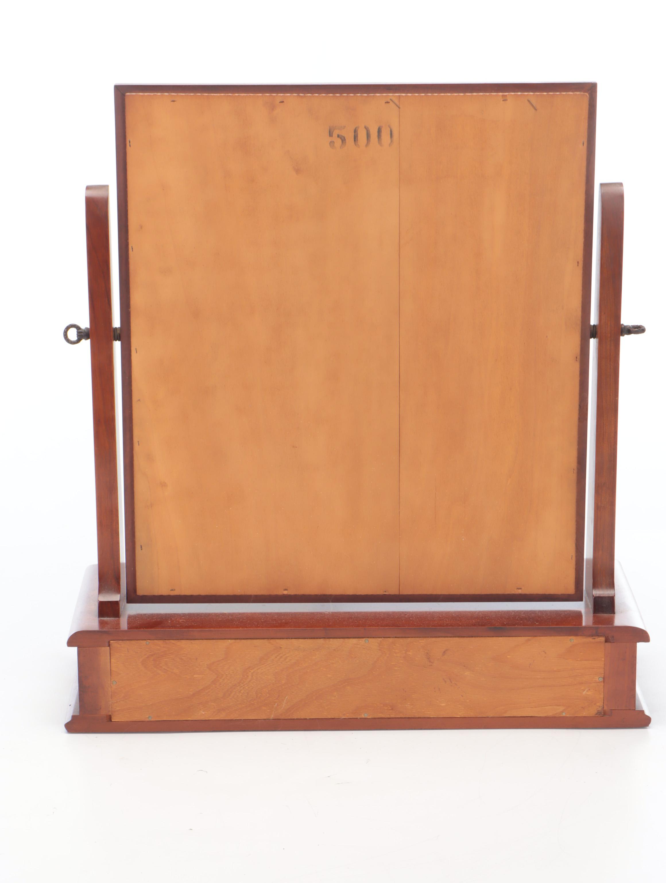 Kling Cherrywood Empire Style Gentleman's Shaving Mirror