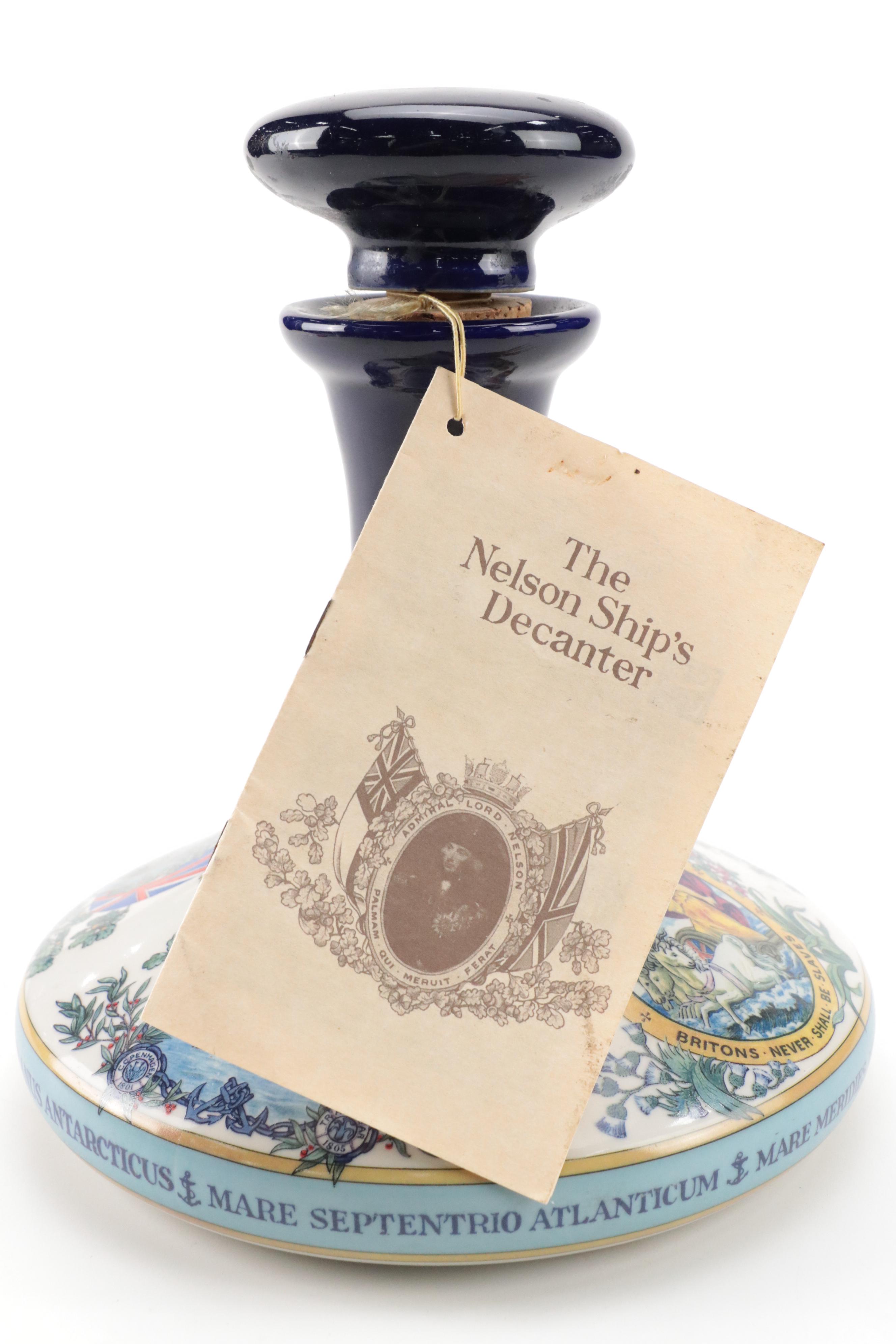 Wade "The Nelson Ship" Ceramic Decanter