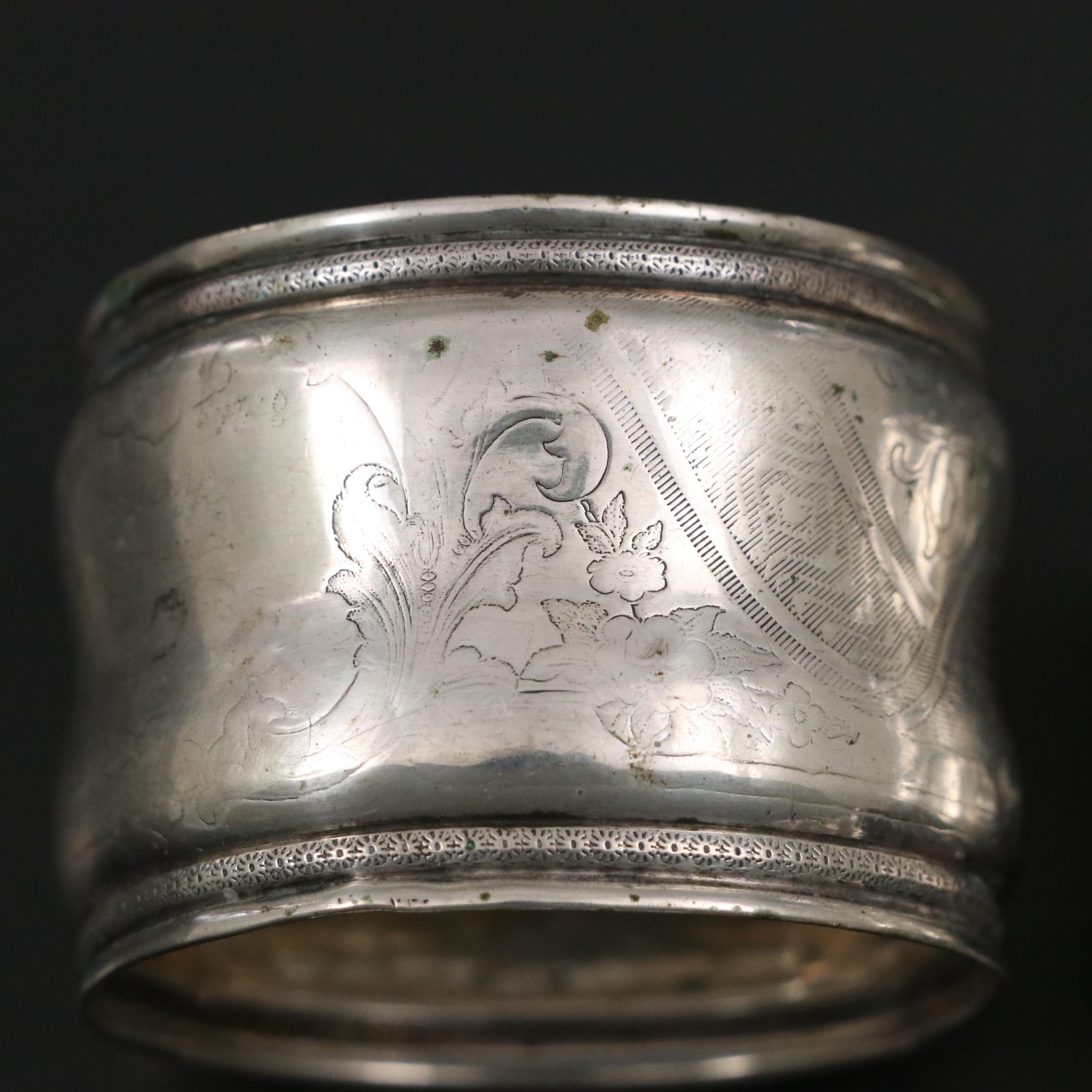 Gorham "Strasbourg" Sterling Silver Napkin Rings with Other Napkin Rings