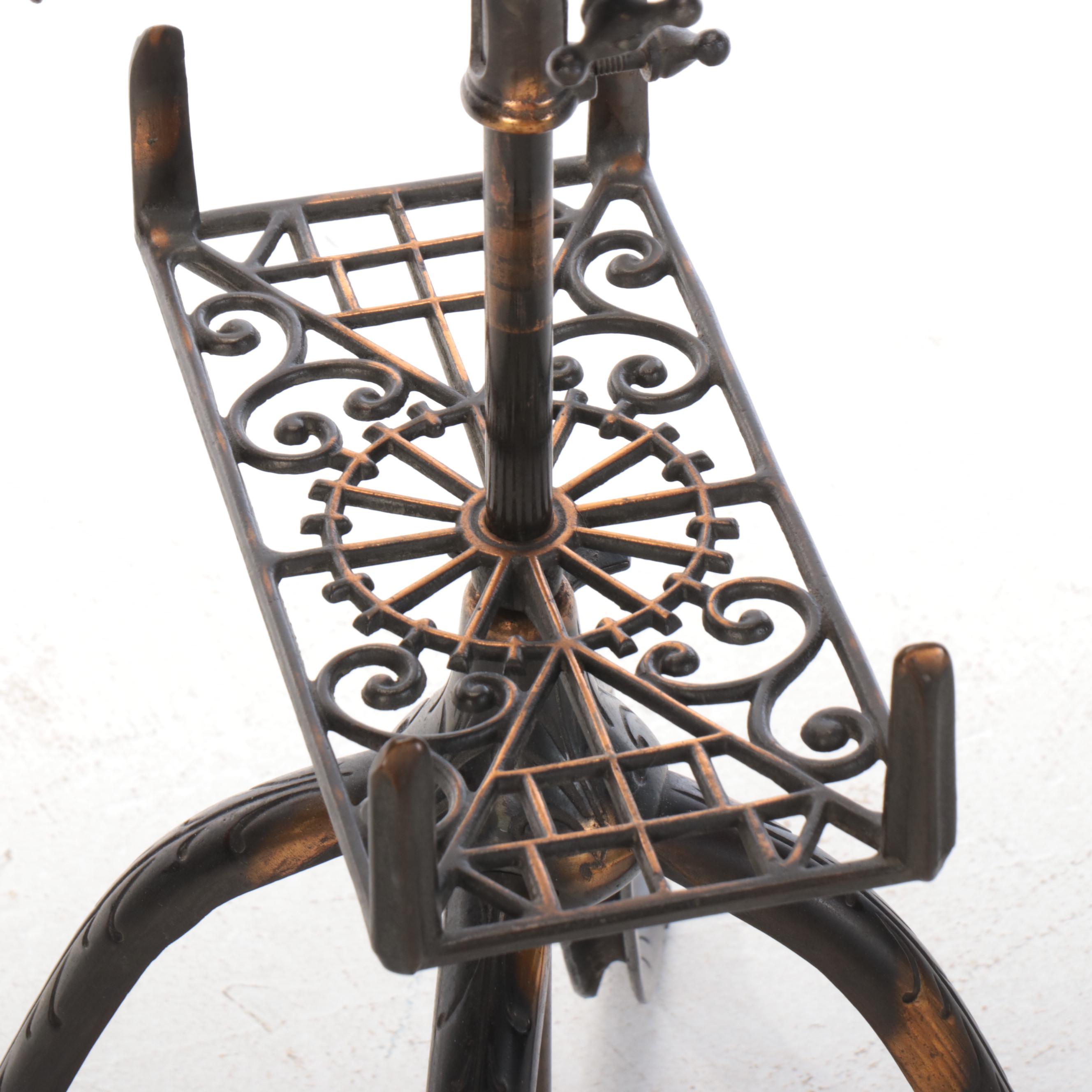 Victorian Mechanical Book Stand, 1927 Funk & Wagnalls New Standard Dictionary