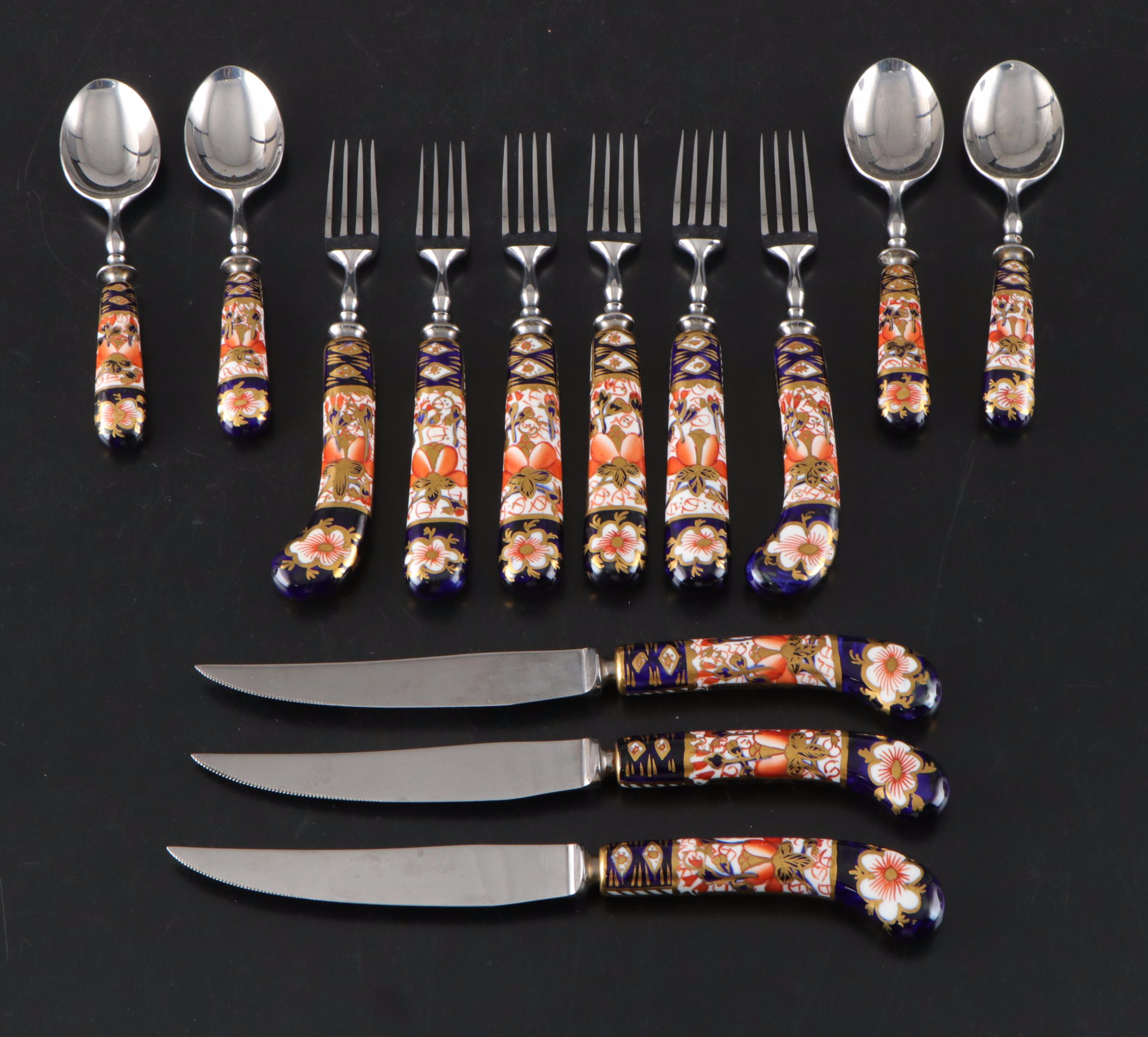 Royal Crown Derby "Olde Avesbury" Tableware and "Traditional Imari" Flatware