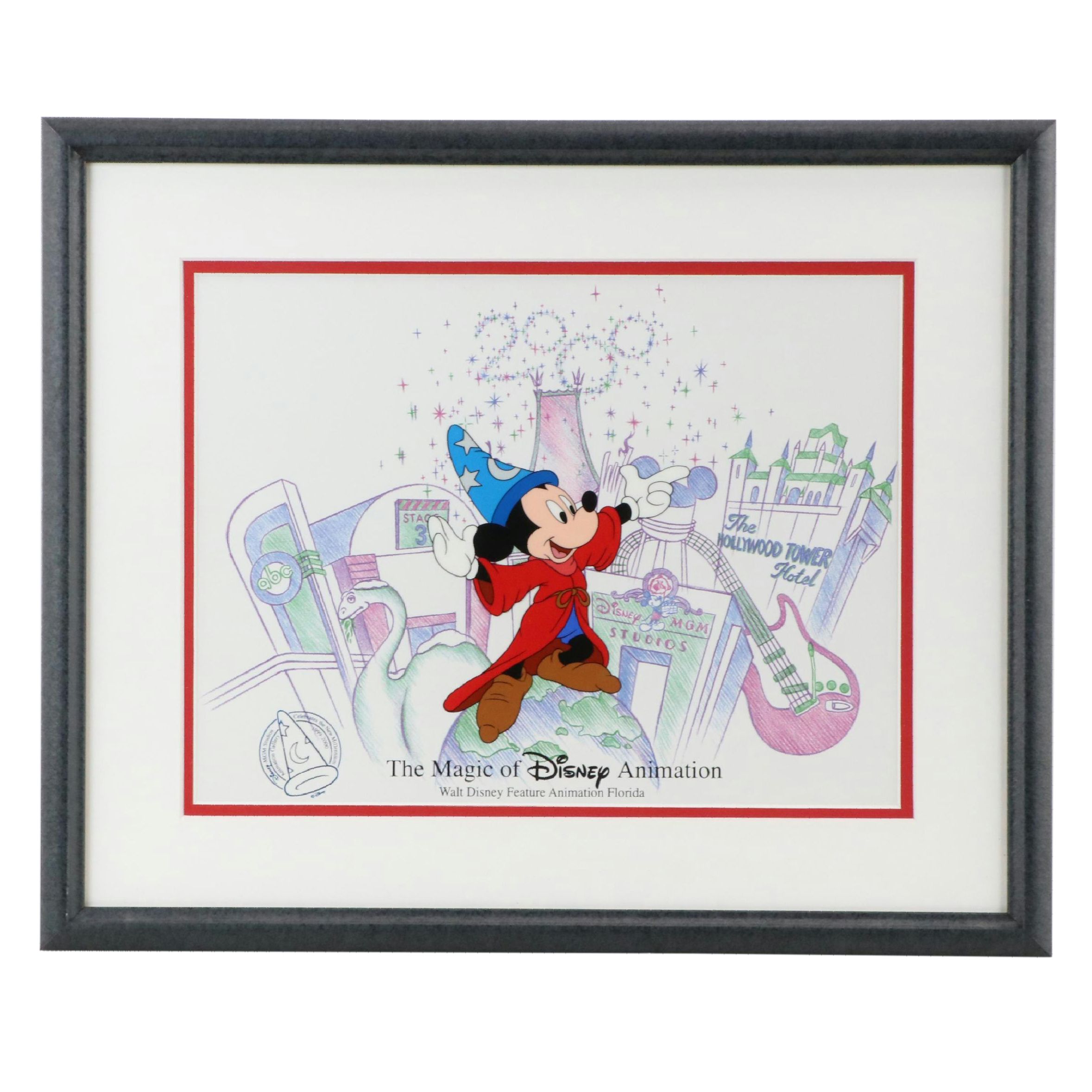 Disney Mickey Mouse Sericel "The Magic of Disney Animation," 1999–2000