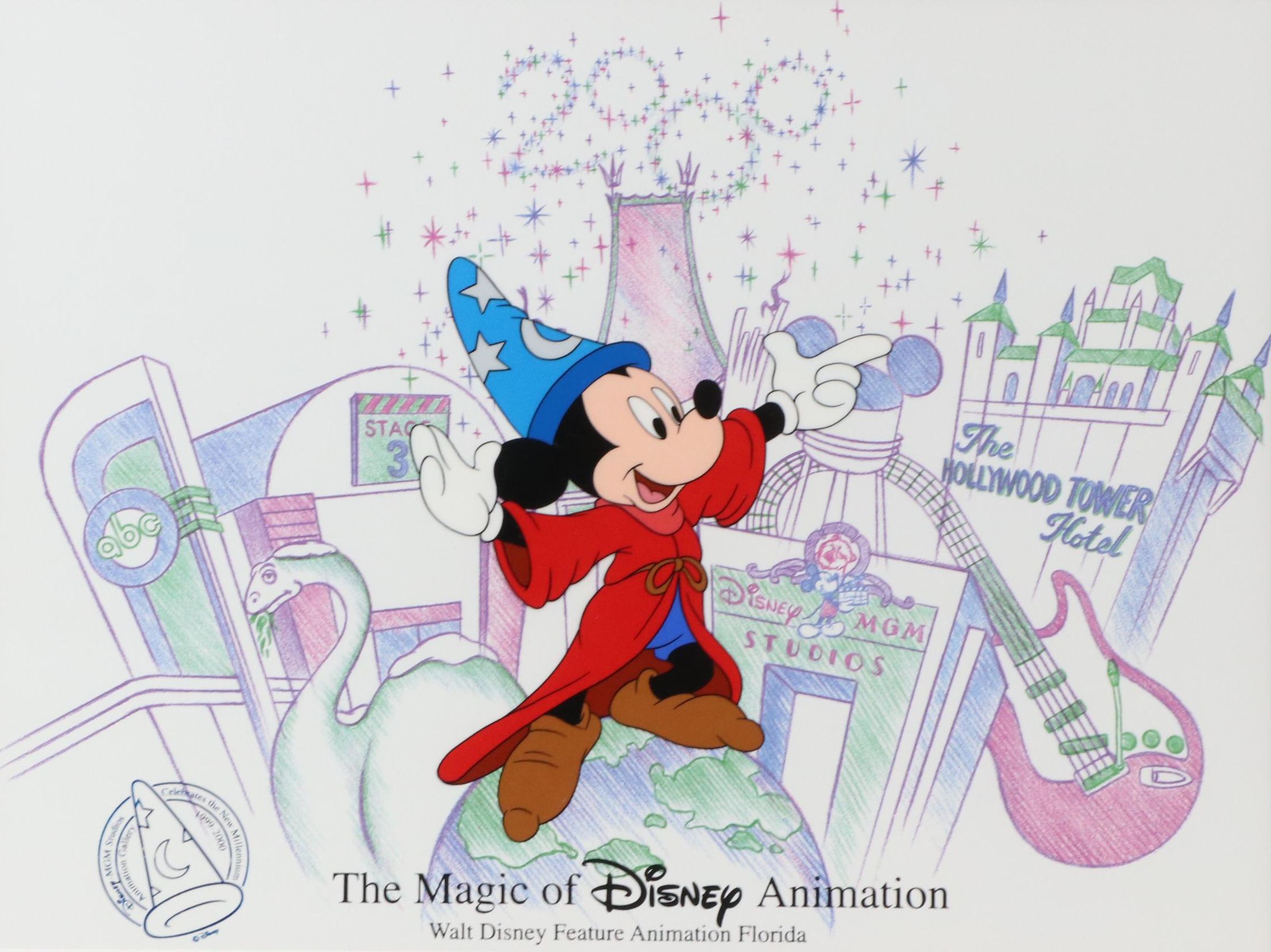 Disney Mickey Mouse Sericel "The Magic of Disney Animation," 1999–2000