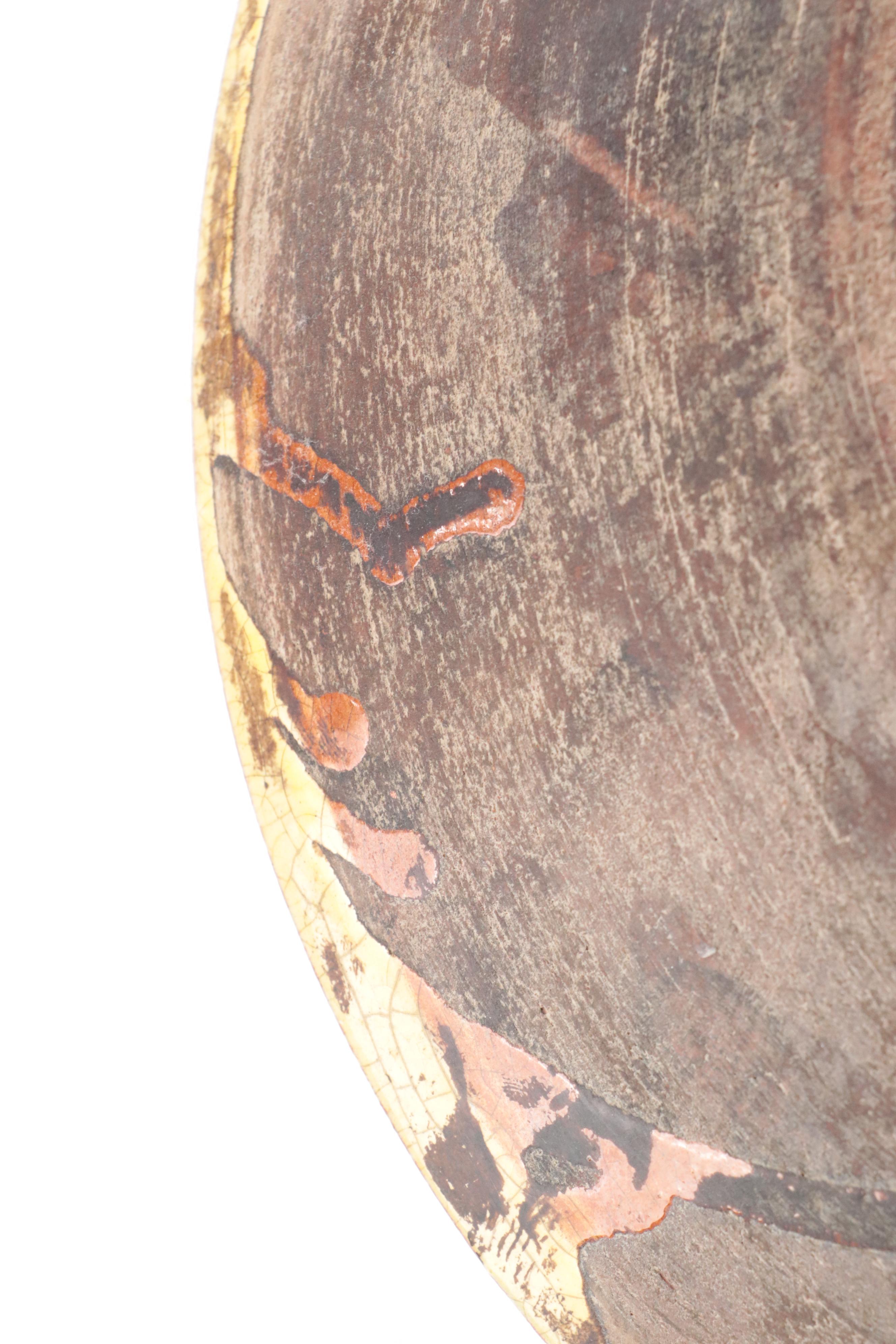 Italian Hand-Painted Bird Motif Ceramic Charger