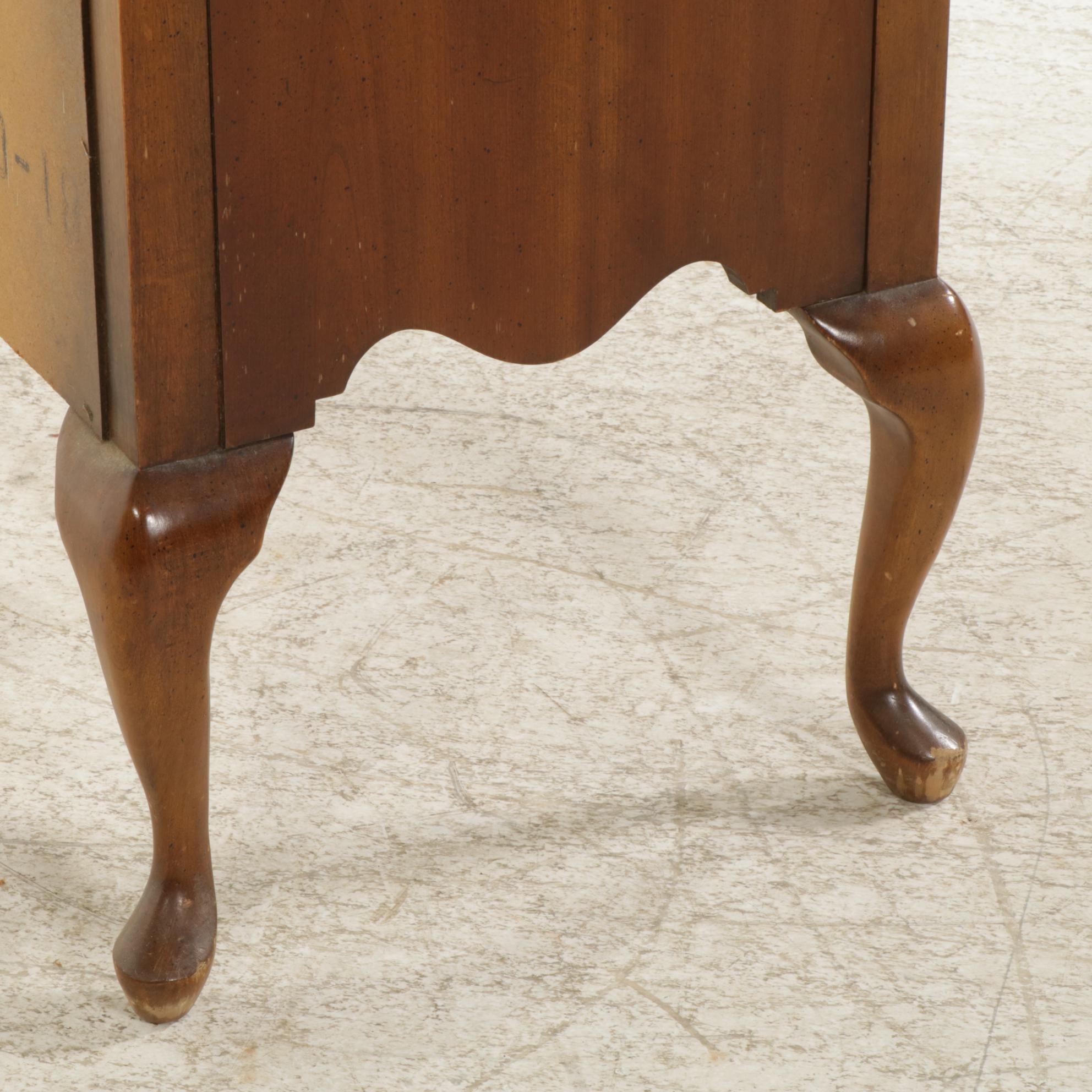 American Drew Federal Style Mahogany Highboy Chest on Chest, Late 20th Century