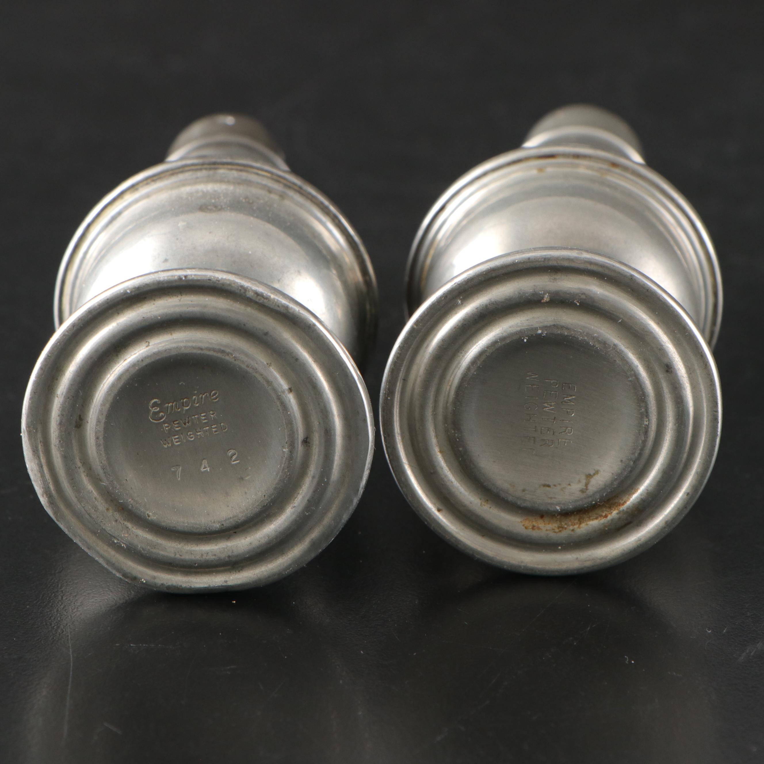 Wilton Armetale Pewter Bowl with Empire Pewter Shakers and More