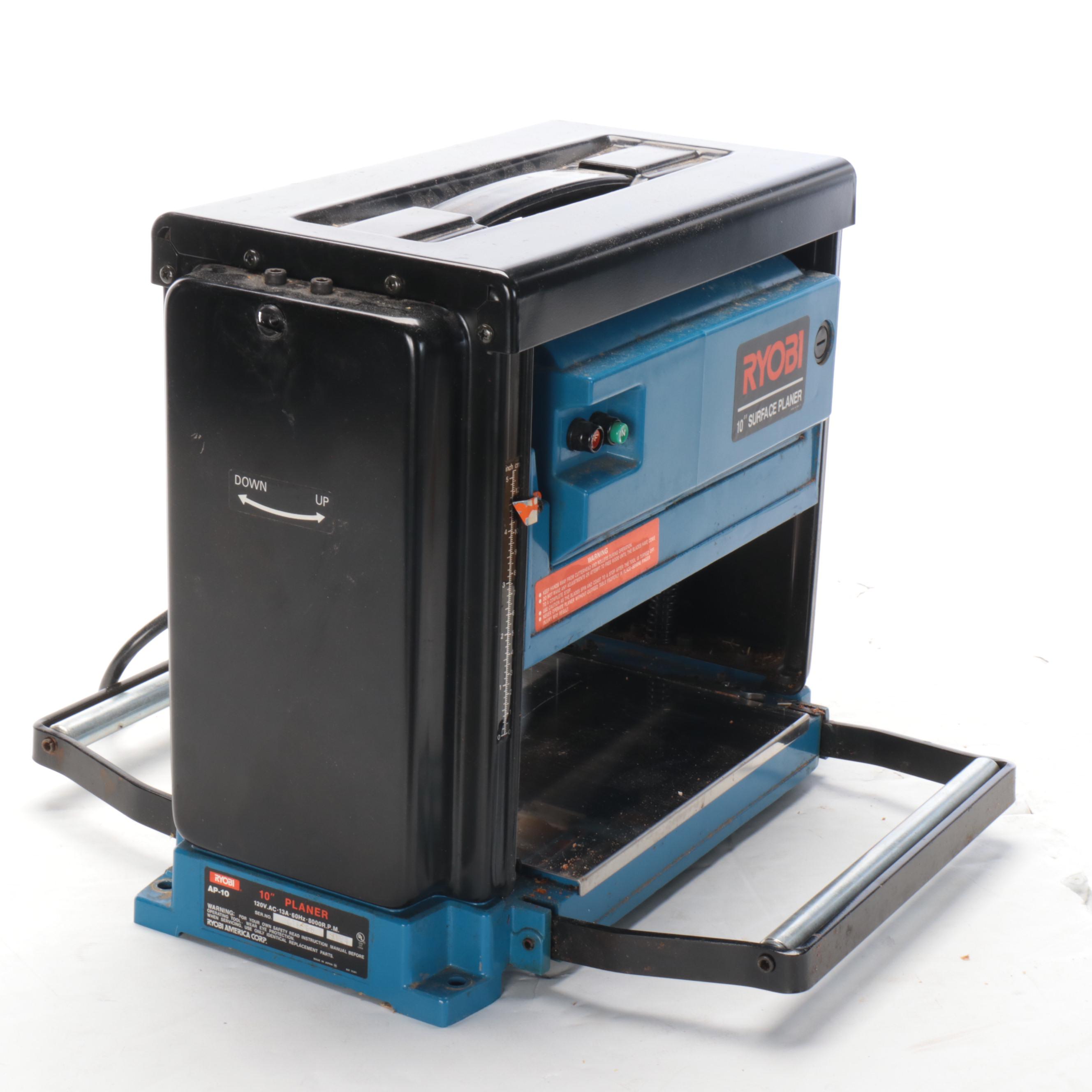 Ryobi AP-10 10" Surface Planer and RE-600 3 HP Electronic Plunge Router