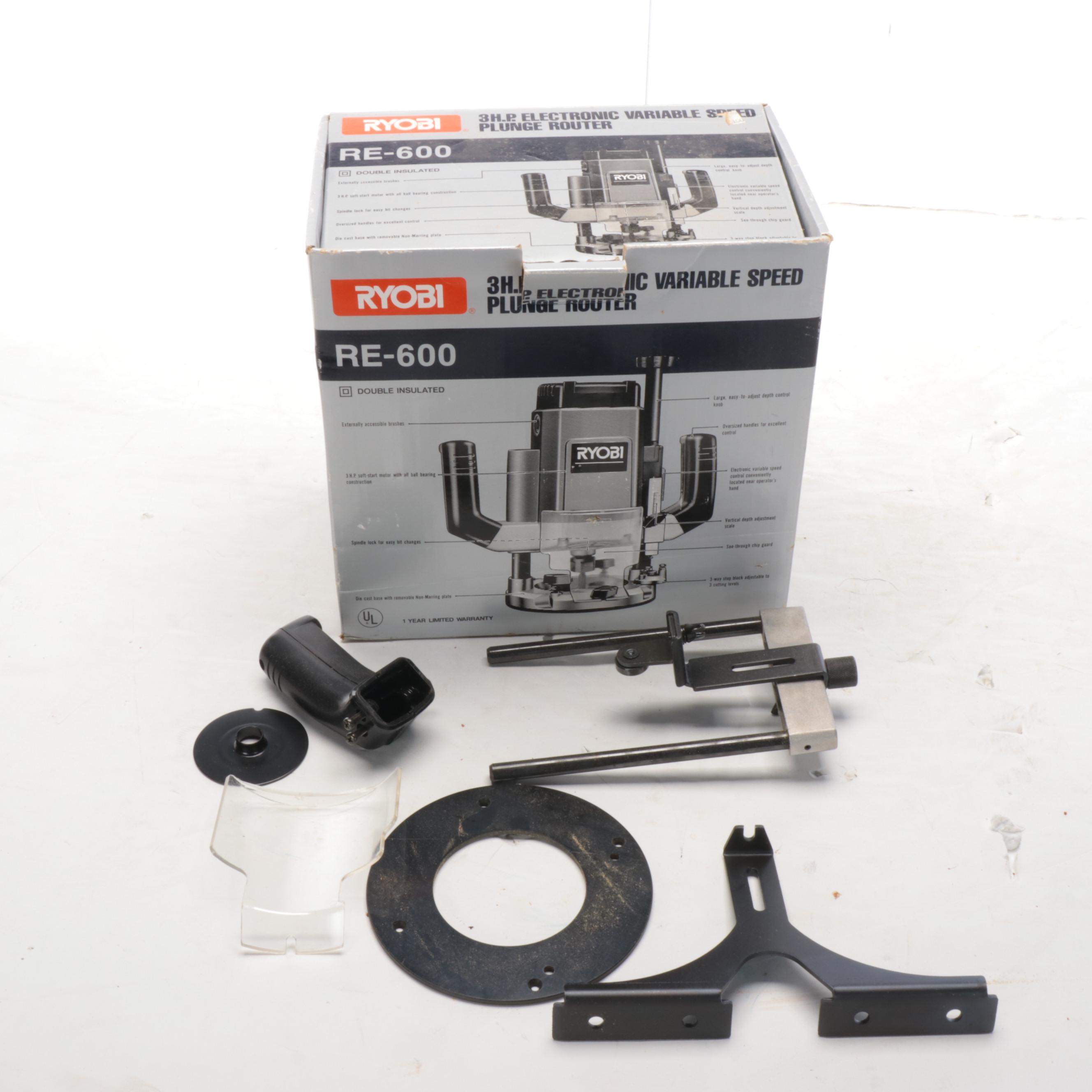 Ryobi AP-10 10" Surface Planer and RE-600 3 HP Electronic Plunge Router