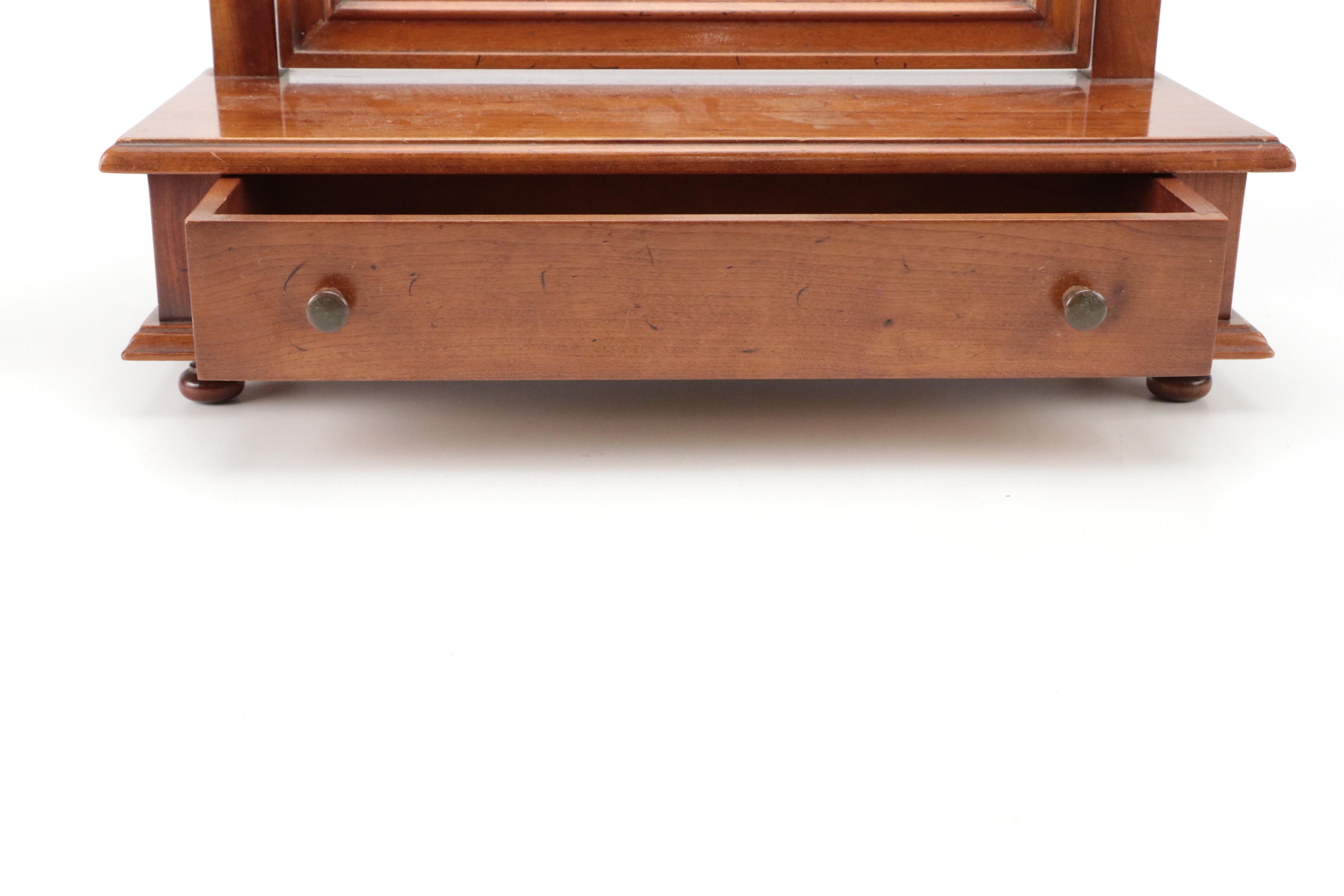 Stickley Finished Cherrywood Shaving Mirror