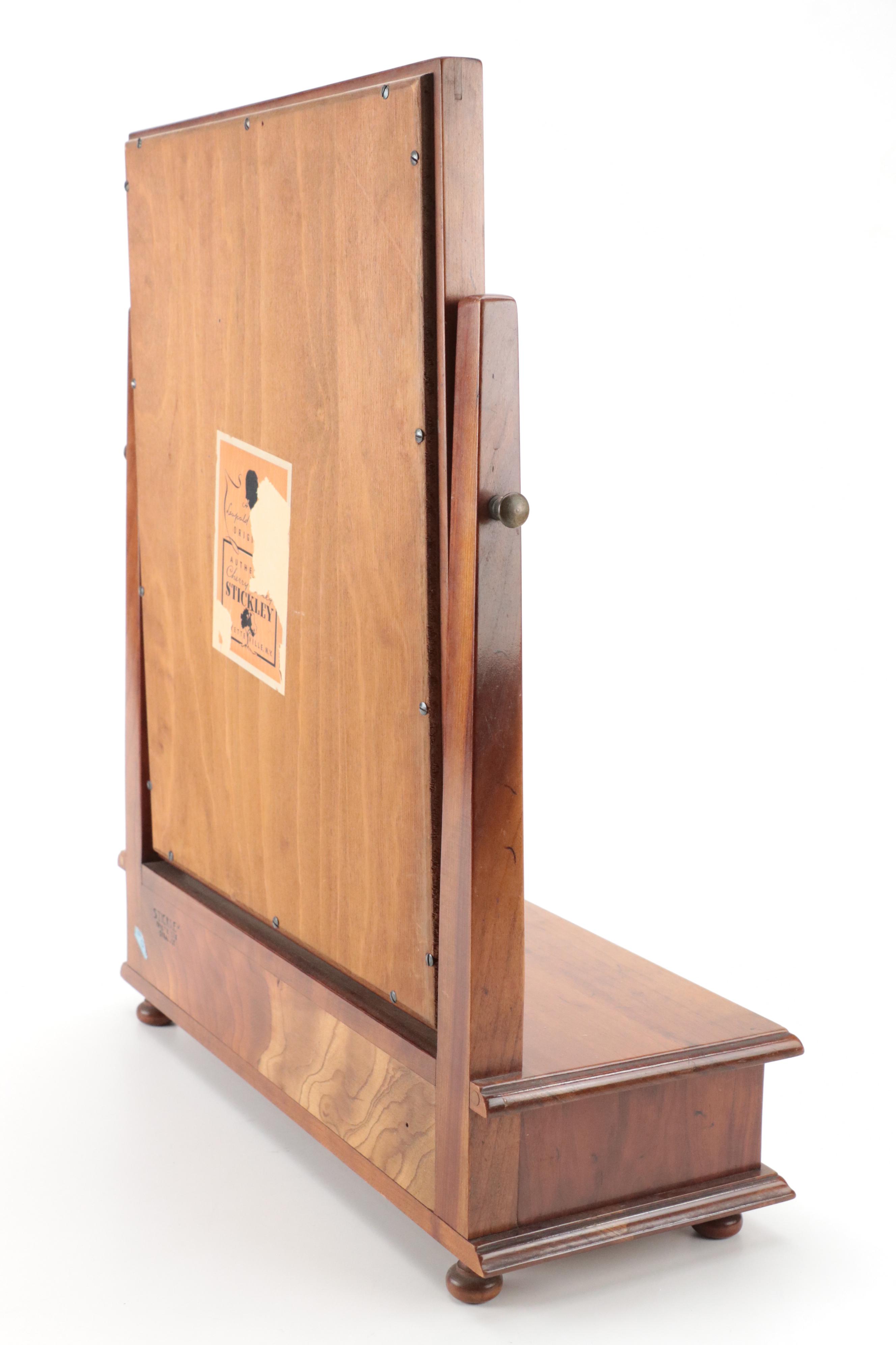 Stickley Finished Cherrywood Shaving Mirror