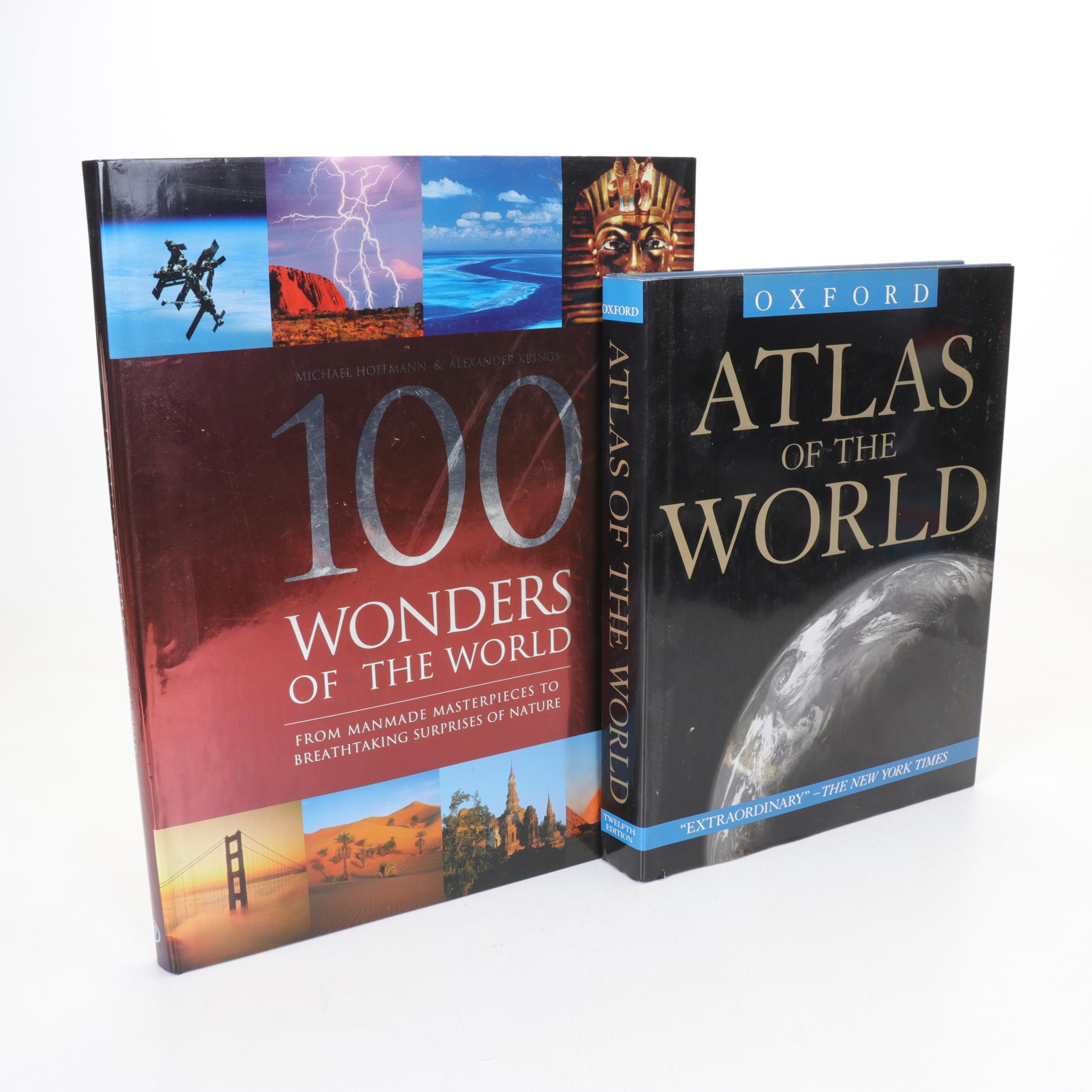 Oxford 12th Ed. "Atlas of the World" with "100 Wonders of the World"