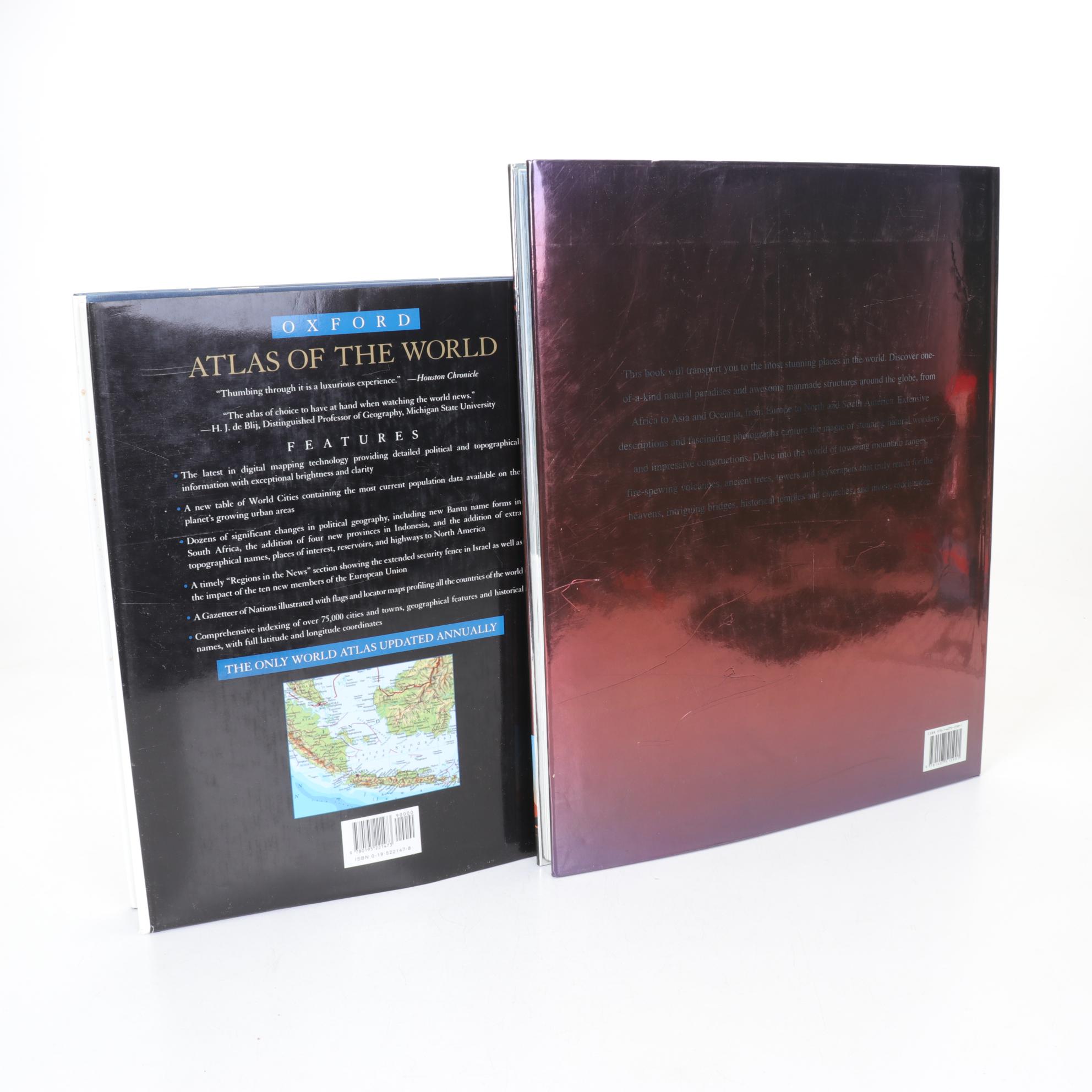 Oxford 12th Ed. "Atlas of the World" with "100 Wonders of the World"