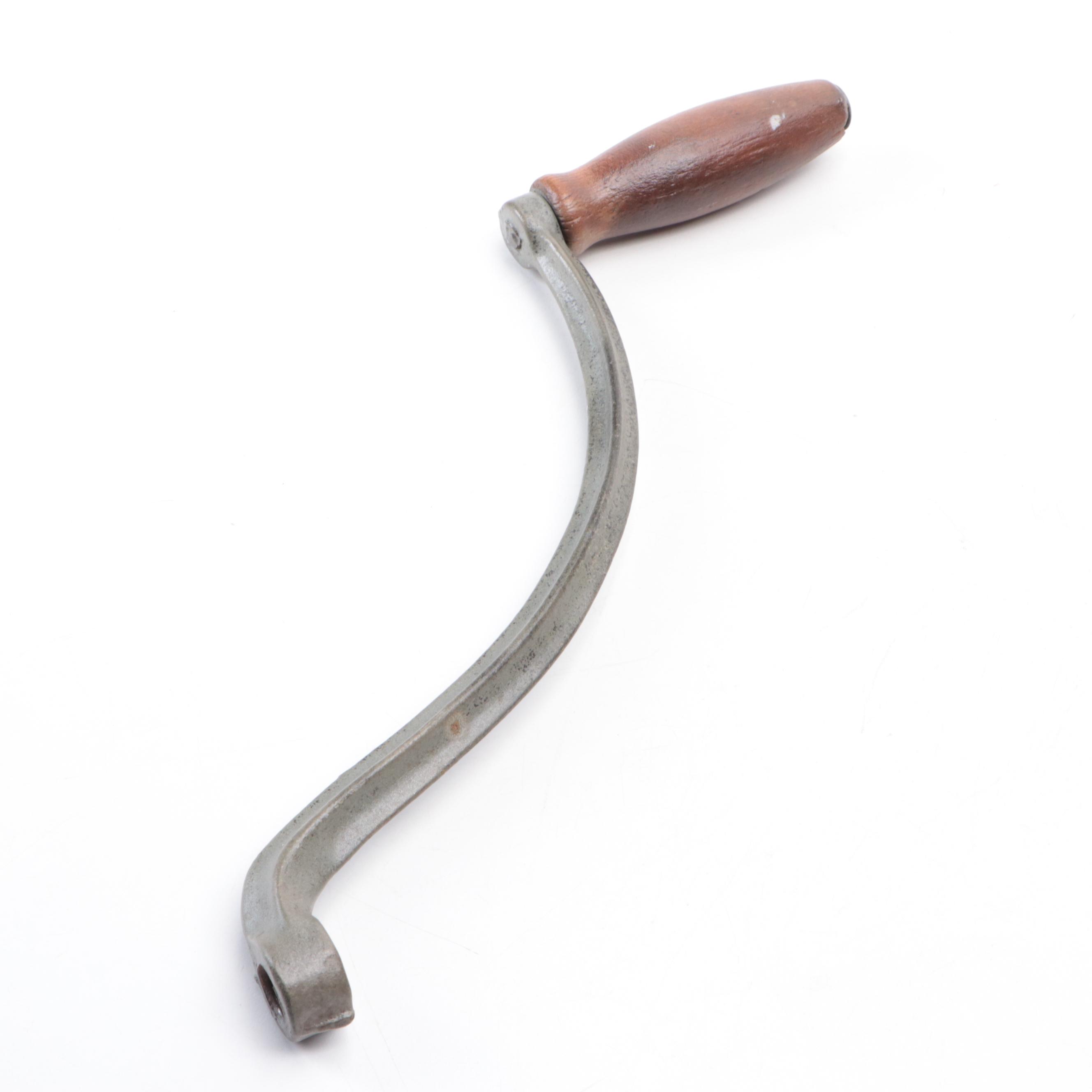 Wooden Hand Crank Clothes Wringer, Early 20th Century