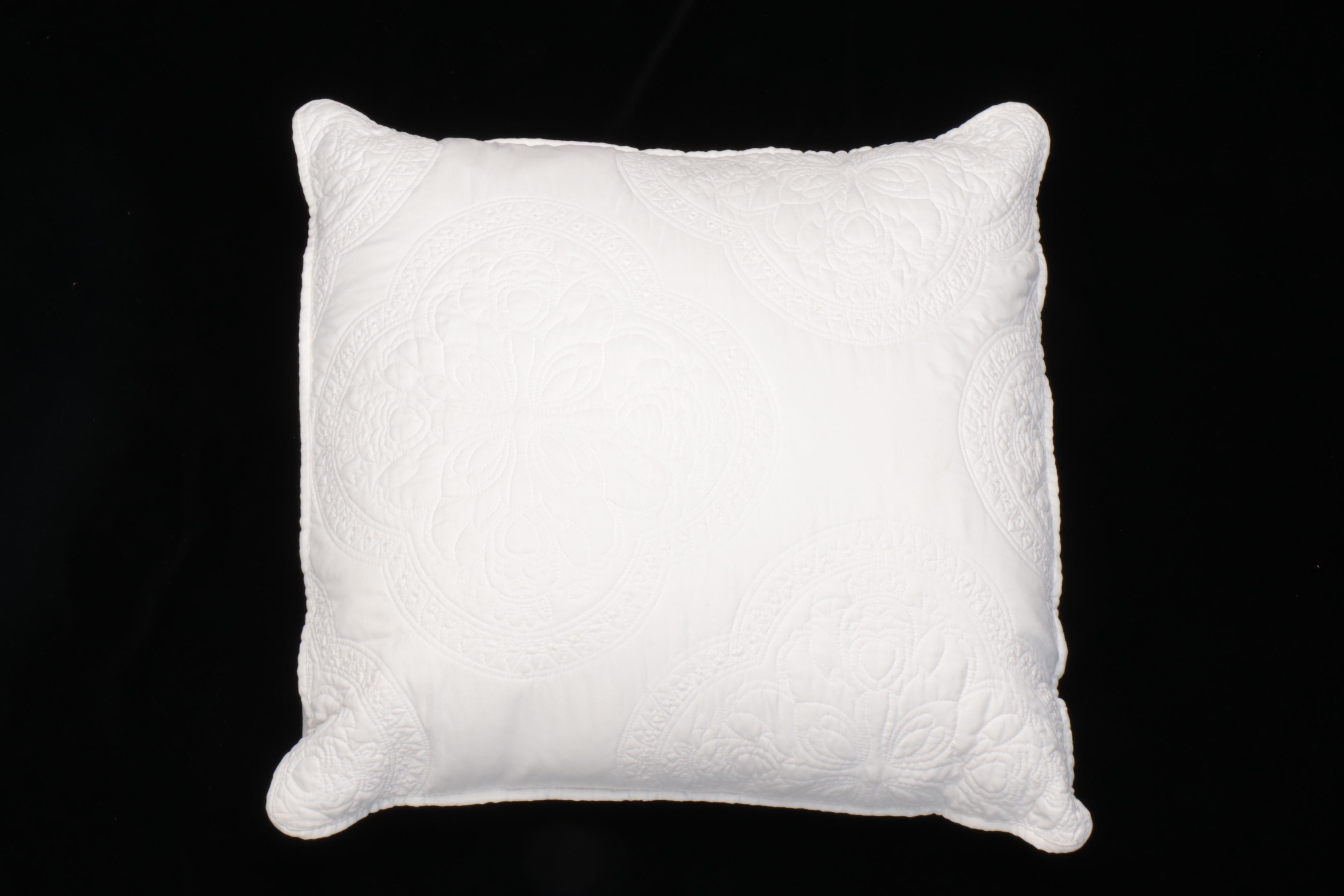 Black & White Quilted Toile Coverlet, Pillowcases, Ethan Allen Shams, More