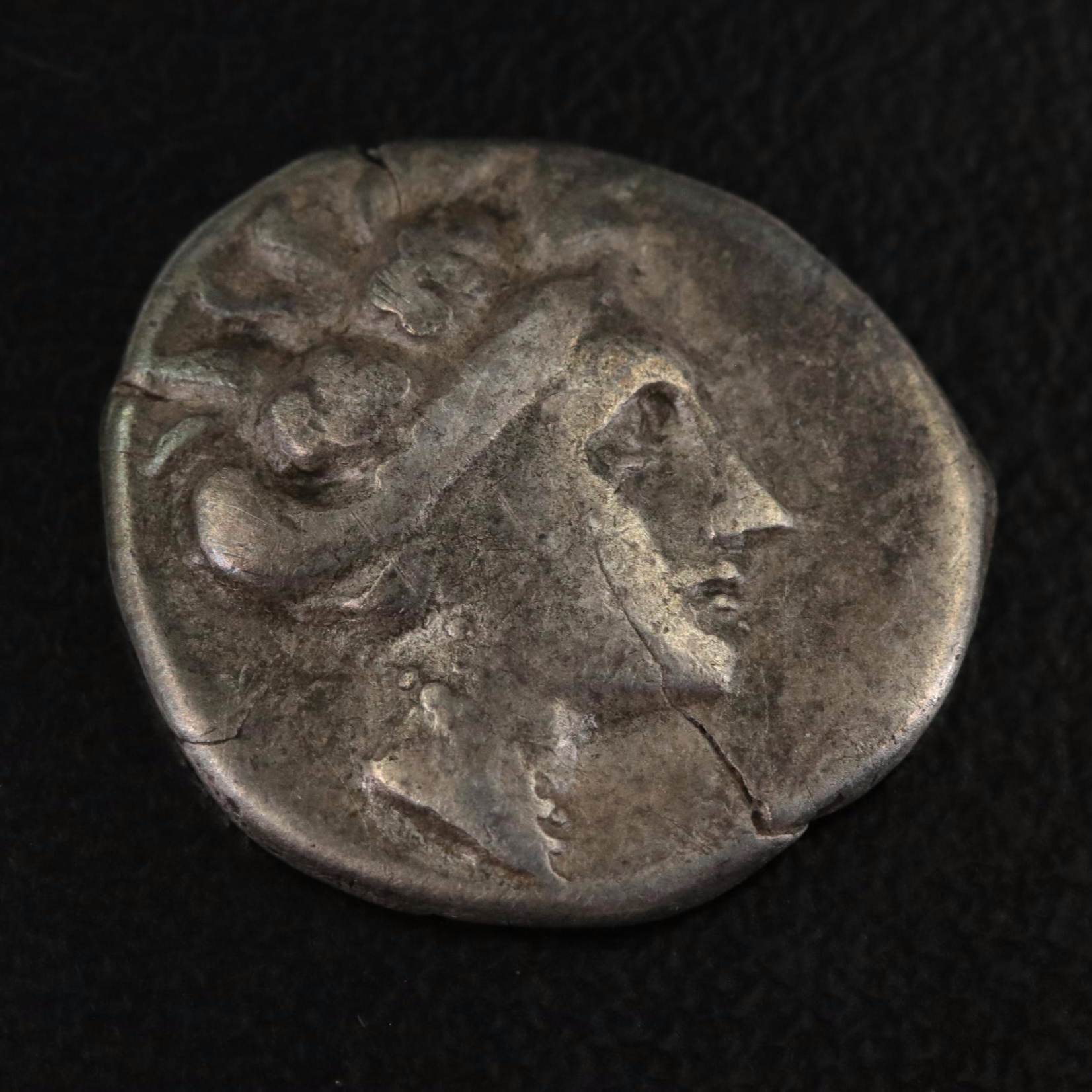 Ancient Histiaia, Euboea AR Tetrobol Coin, ca. 146 B.C.