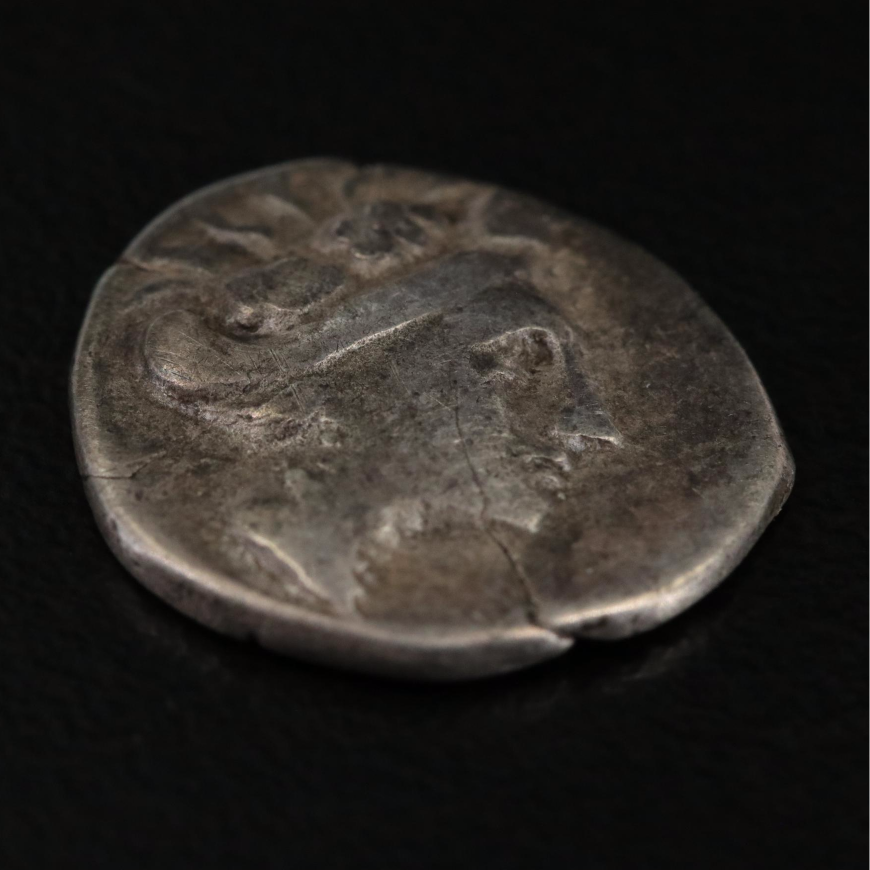 Ancient Histiaia, Euboea AR Tetrobol Coin, ca. 146 B.C.